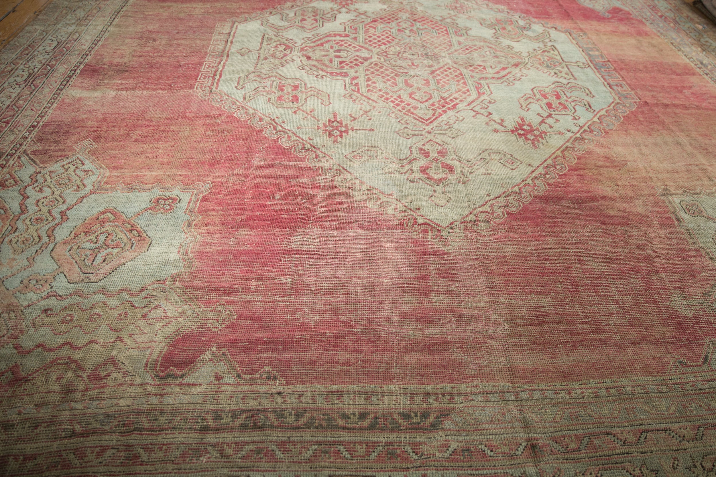 14x17 Vintage Oushak Carpet - Image 8