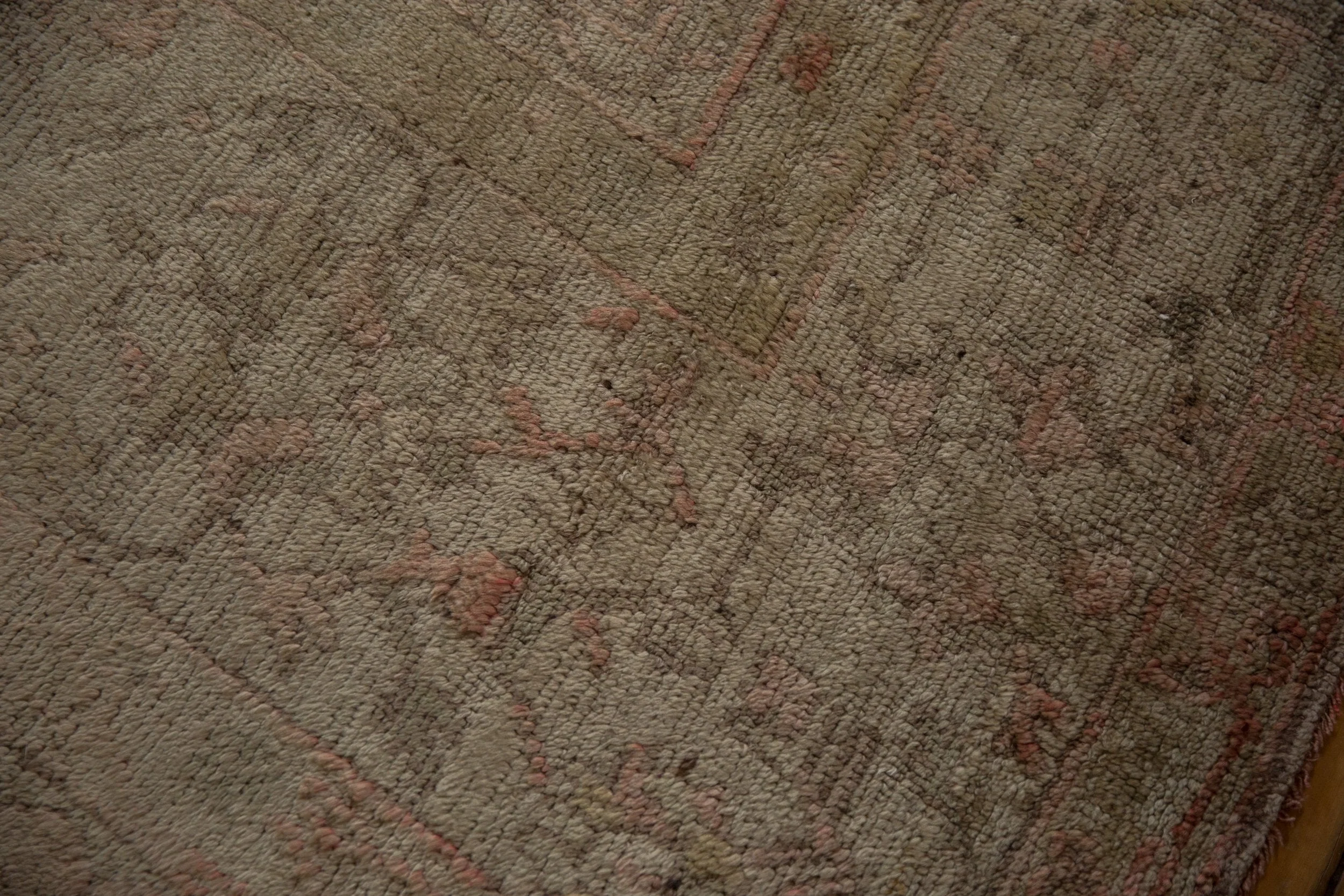 15.5x19.5 Vintage Distressed Oushak Carpet - Image 17