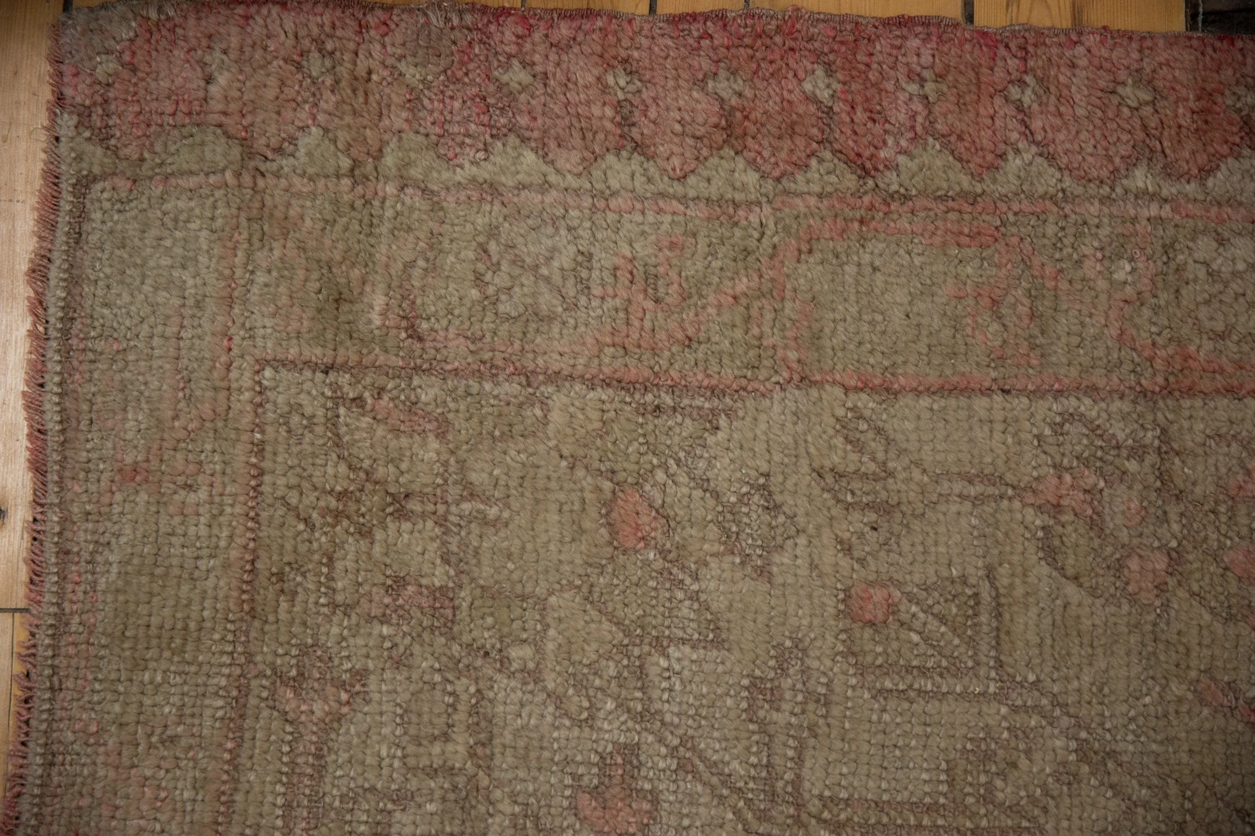 15.5x19.5 Vintage Distressed Oushak Carpet - Image 4