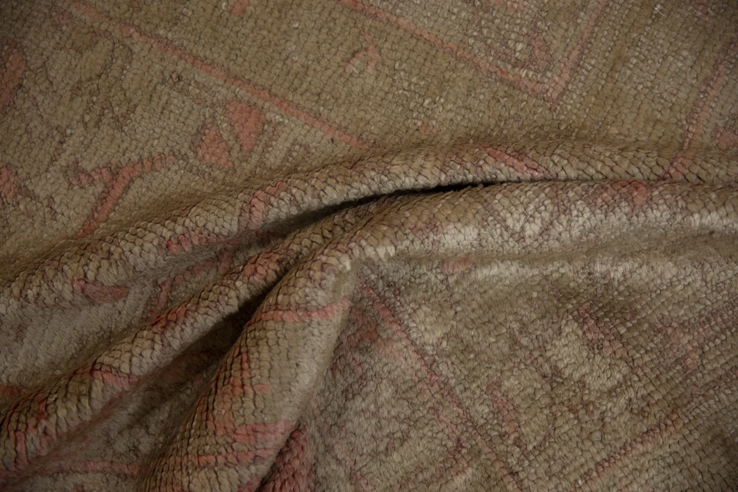 15.5x19.5 Vintage Distressed Oushak Carpet - Image 7