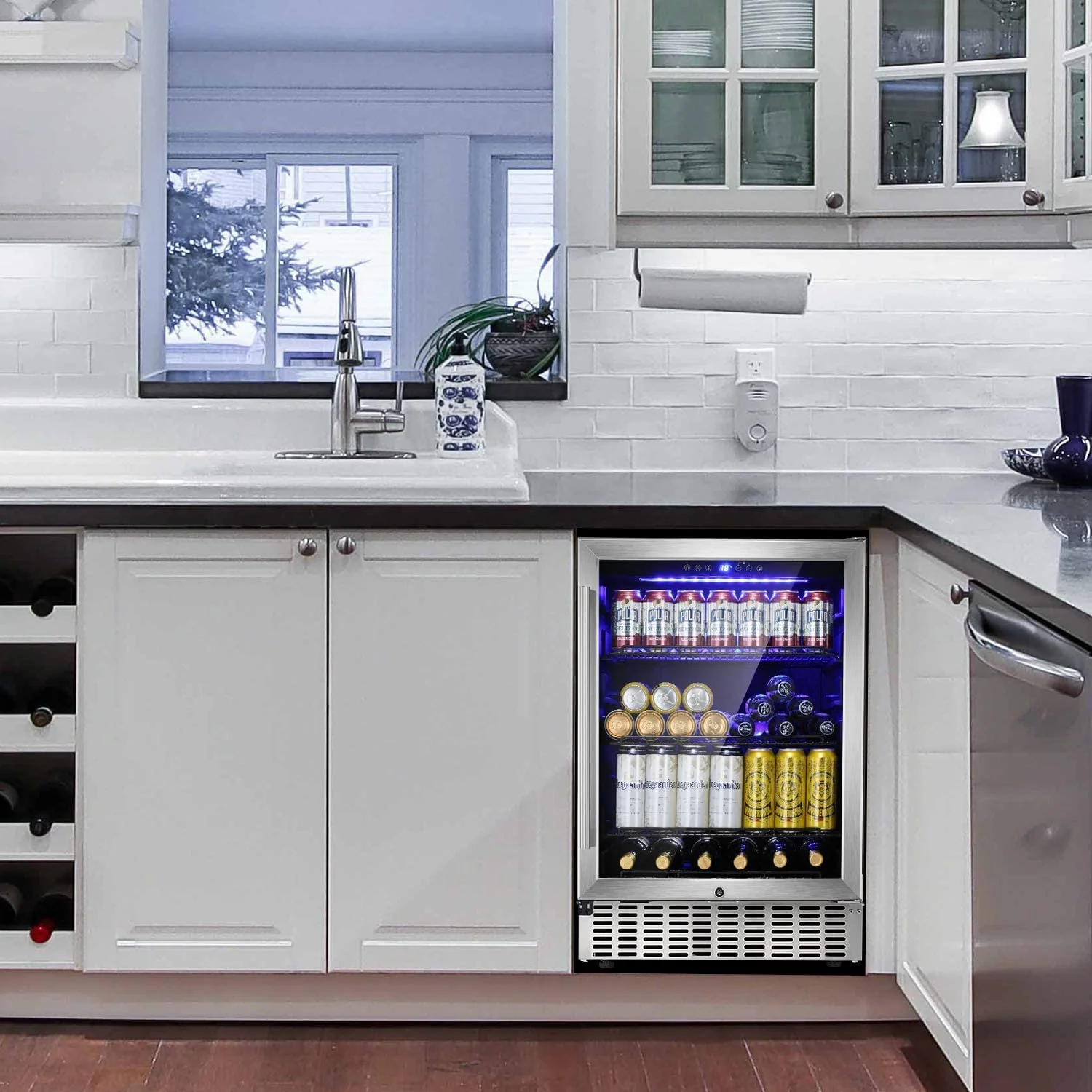 15 Inch Built-in Mini Fridge Beverage Refrigerator W5174C - Image 15