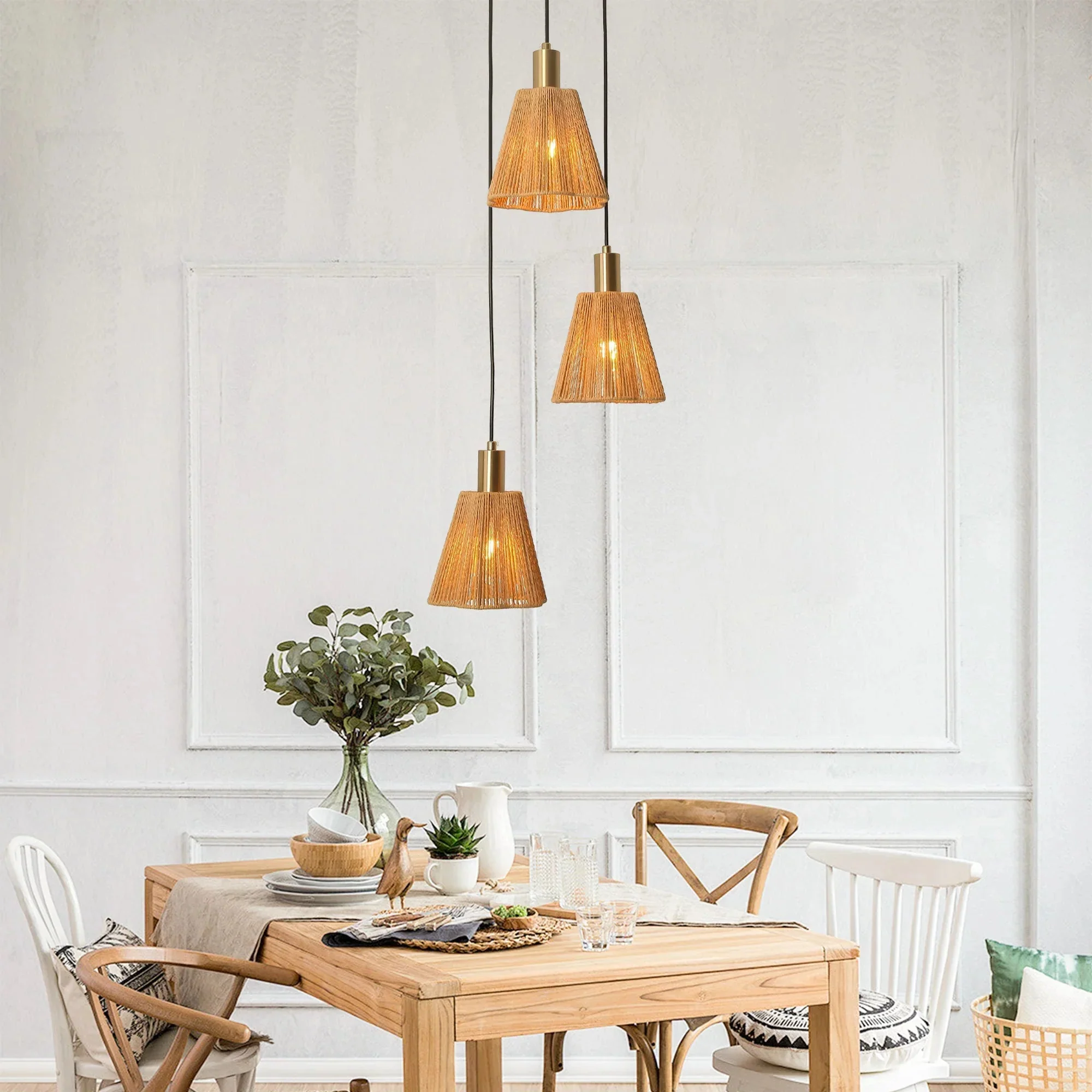 15 Inch Merle 3-Light Island Pendant Light - Image 5