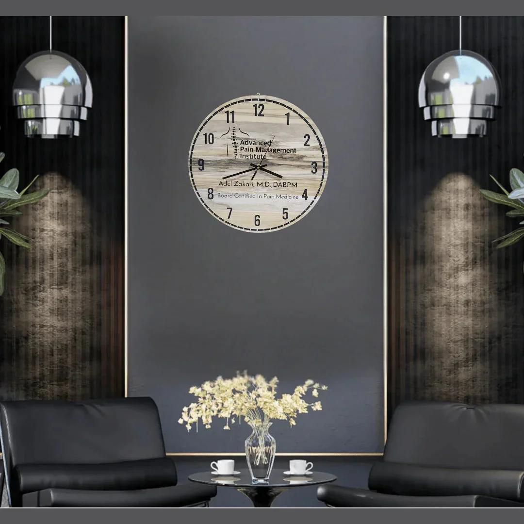 15-Inch Personalized Teak Wall Clock – Custom Luxury Timepiece - Image 5