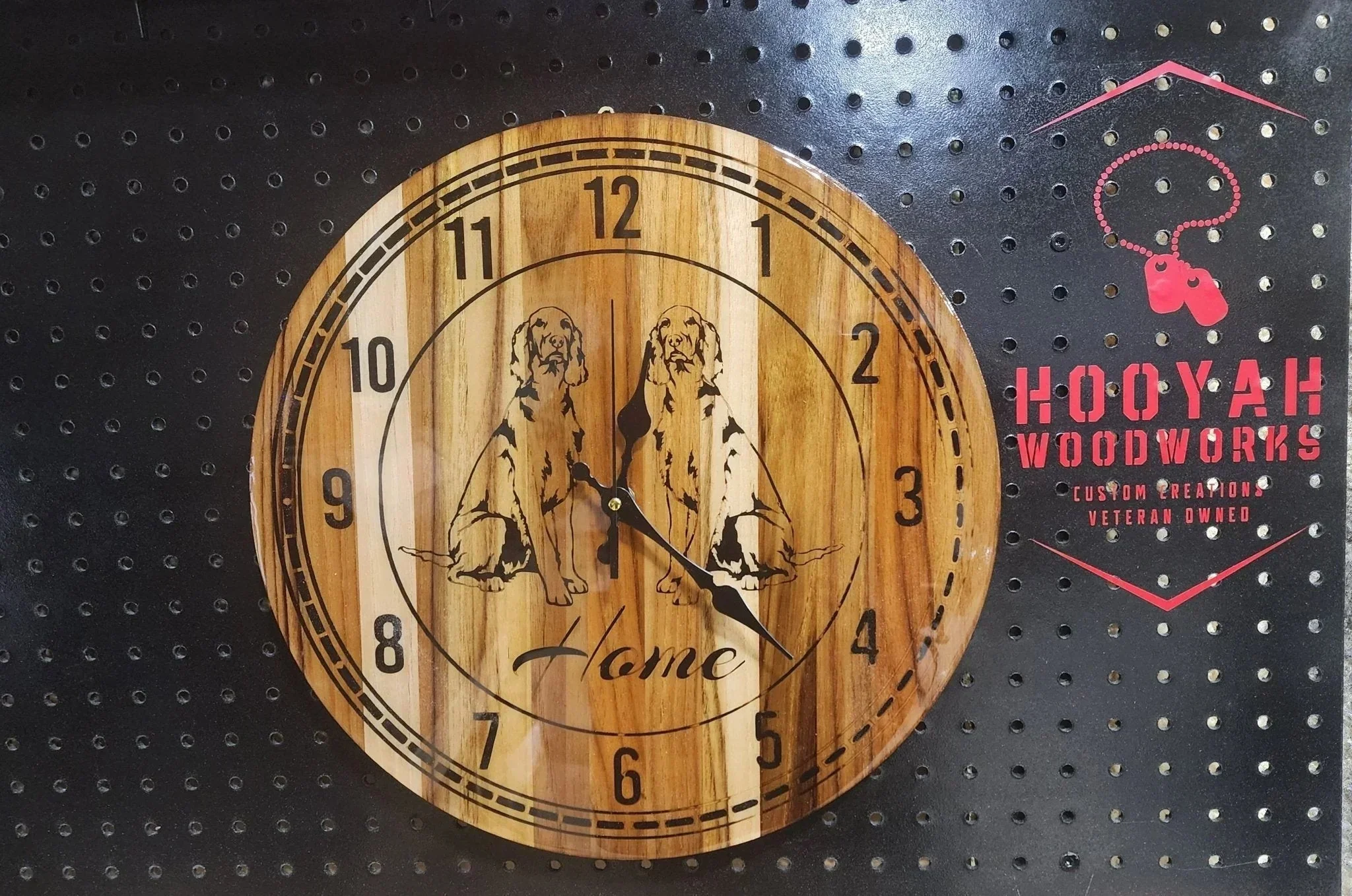 15-Inch Personalized Teak Wall Clock – Custom Luxury Timepiece - Image 8