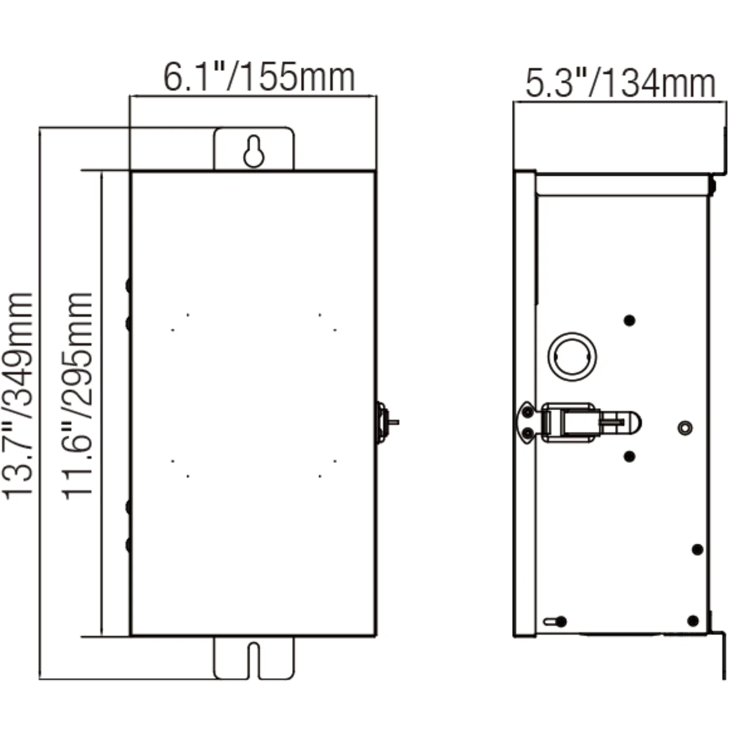 150W Stainless Steel Outdoor Transformer for Lights with Timer and Photocell - Image 3