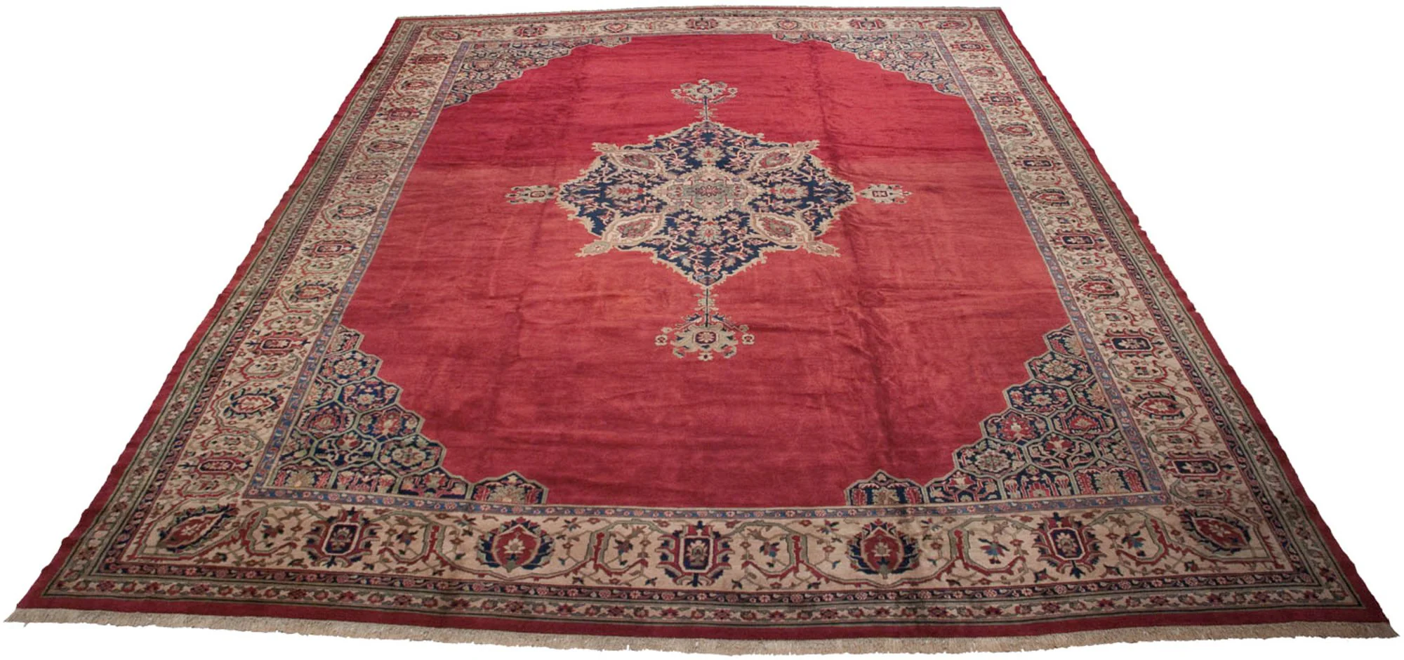 15x19.5 Vintage Oushak Carpet - Image 8
