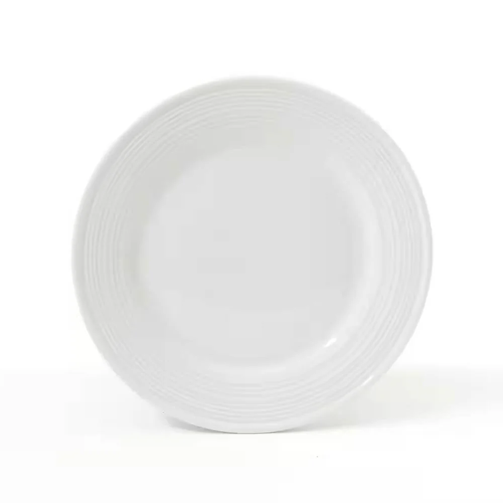 16-Piece White Ceramic Dinnerware Set w/ Bowls Plates and Mugs - Service for 4 - Image 4