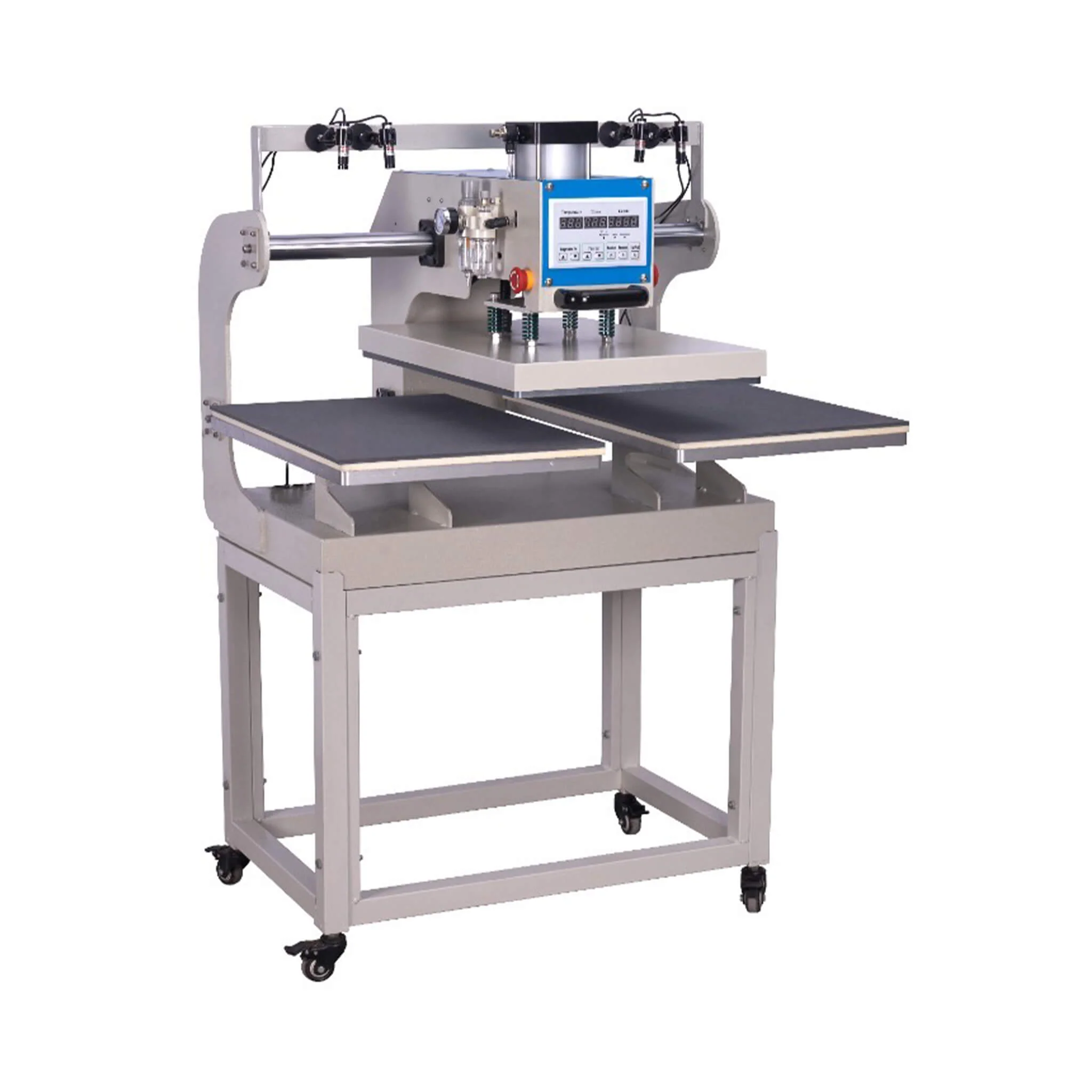 [16X24-Inch] Pneumatic Sliding Dual-Platen Hot Press Machine With Infrared Positioning And Air Compressor (SAK46729) - Image 10