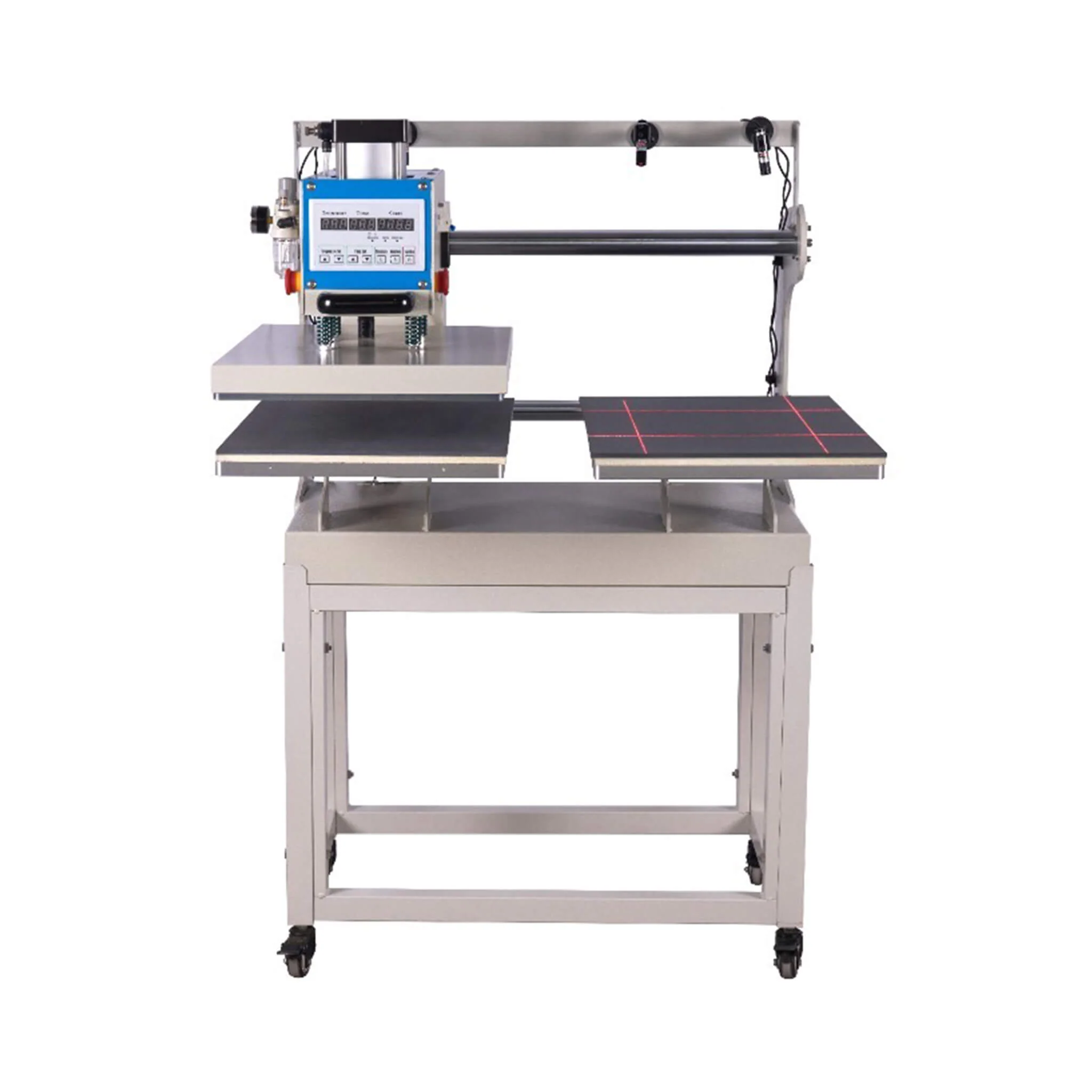 [16X24-Inch] Pneumatic Sliding Dual-Platen Hot Press Machine With Infrared Positioning And Air Compressor (SAK46729) - Image 11