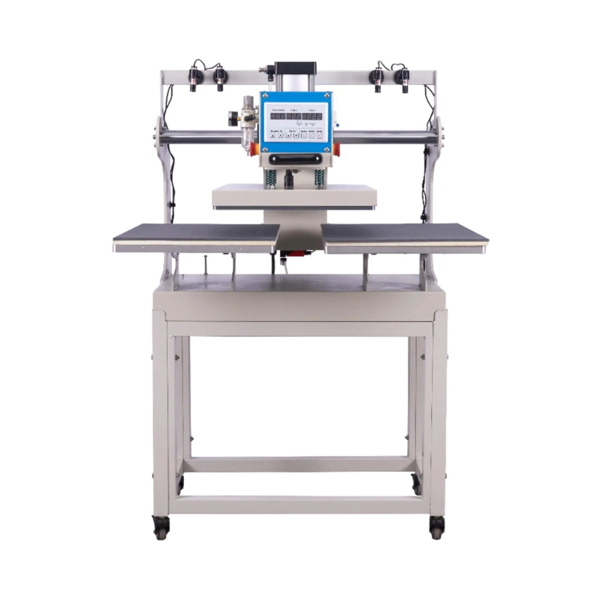 [16X24-Inch] Pneumatic Sliding Dual-Platen Hot Press Machine With Infrared Positioning And Air Compressor (SAK46729) - Image 7