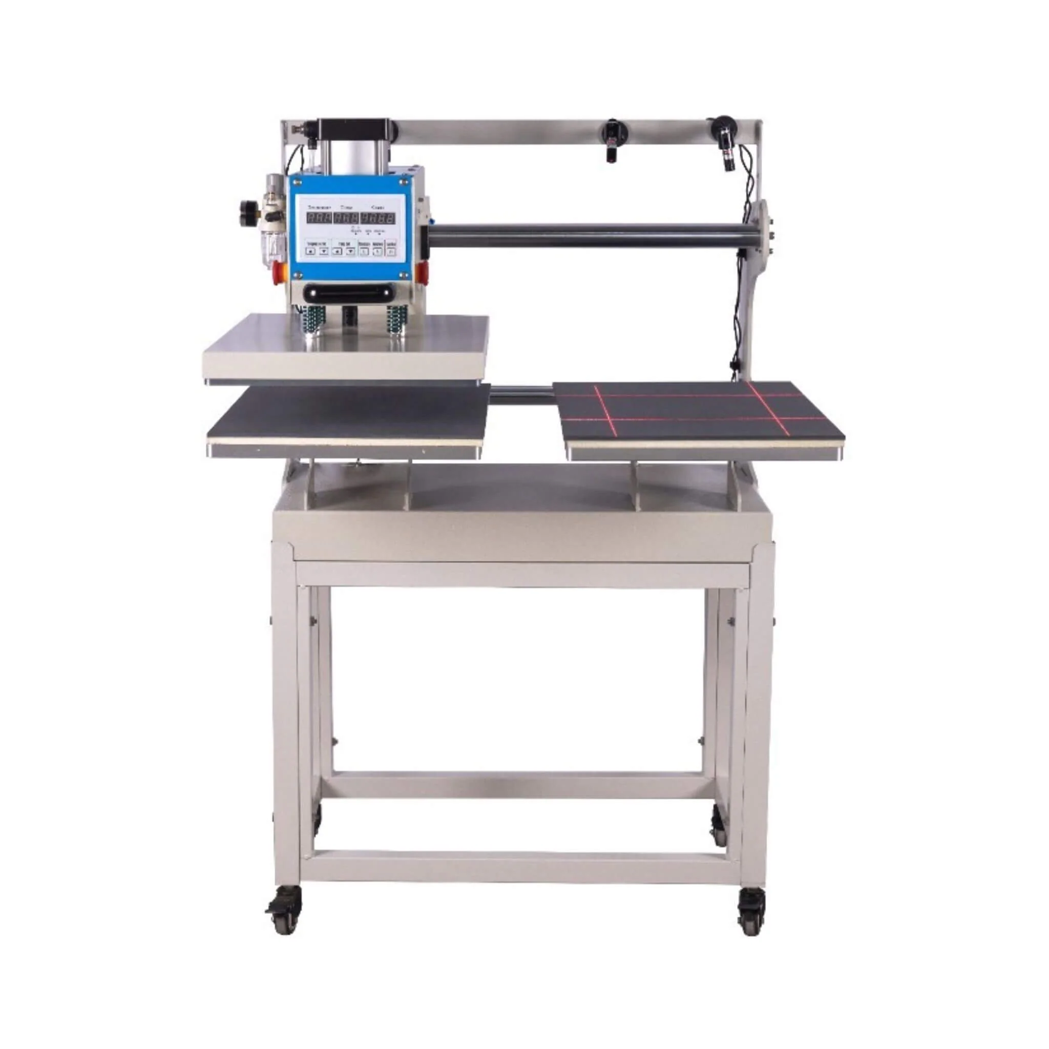 [16X24-Inch] Pneumatic Up Sliding Dual Platen Heat Press Machine With Infrared Positioning (SAK96724) - Image 5