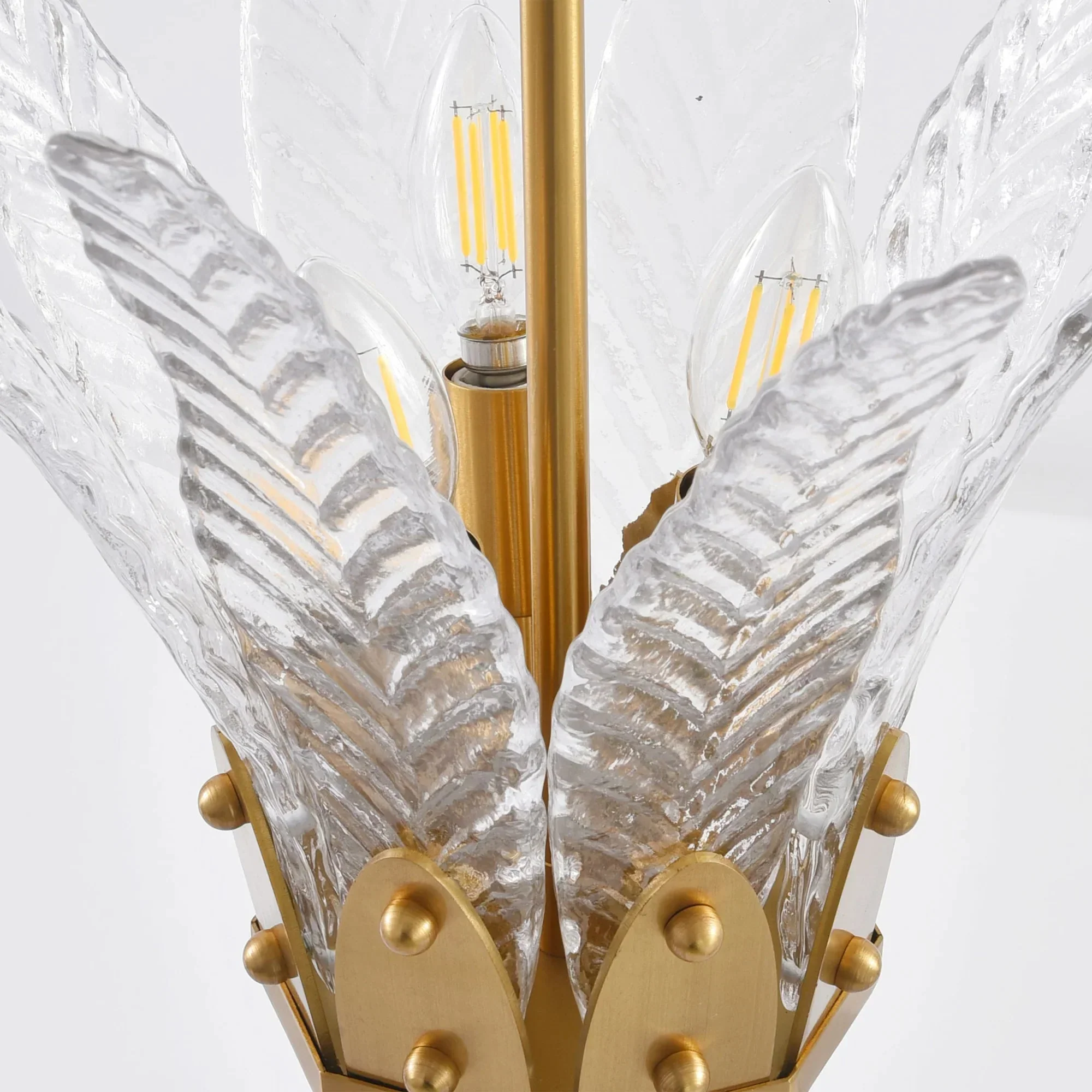 17 Inch Vito 3-Light Feather-shaped Island Pendant Light - Image 11