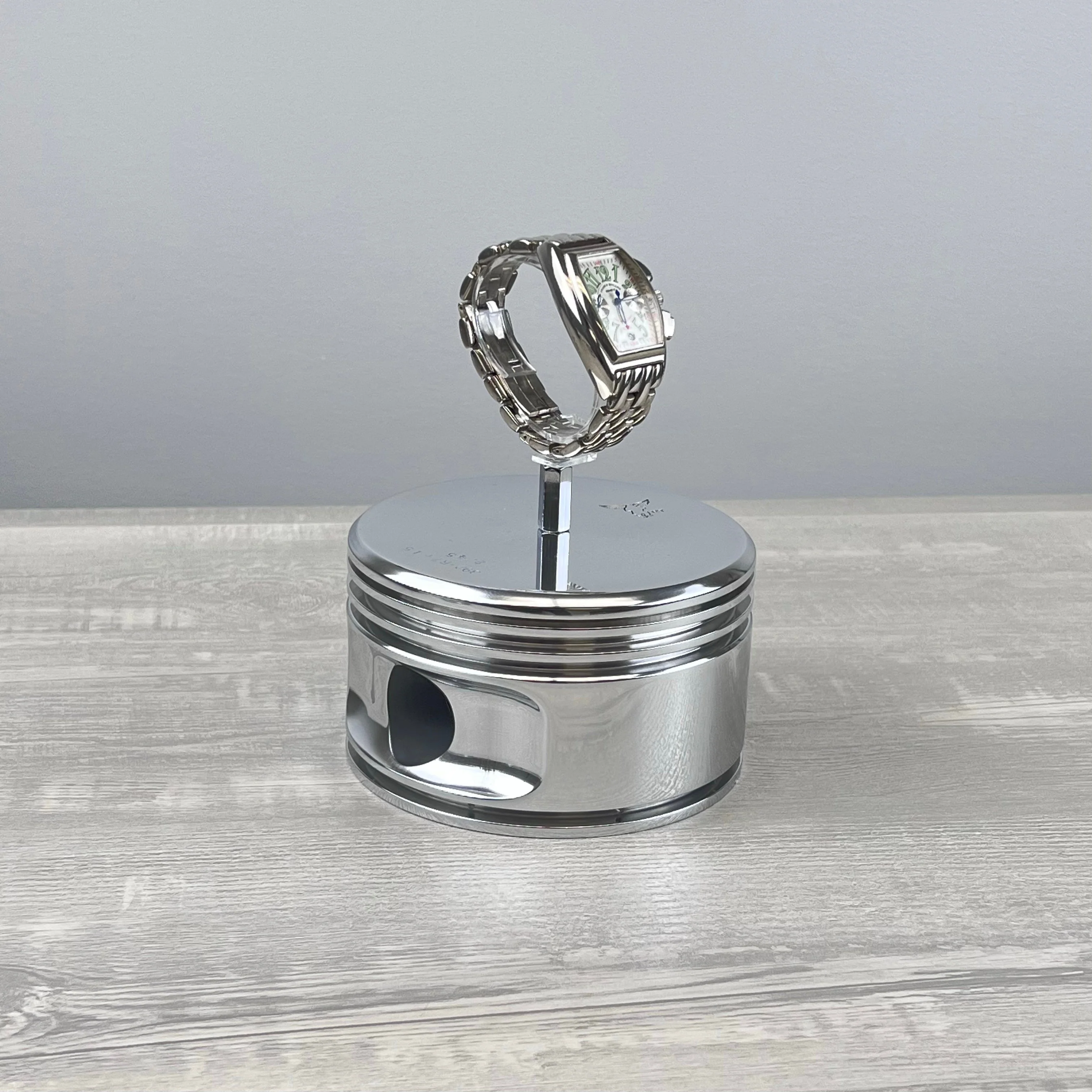 1940's WWII Jacobs Radial Engine Airplane Polished Piston Watch Display Stand - Image 7