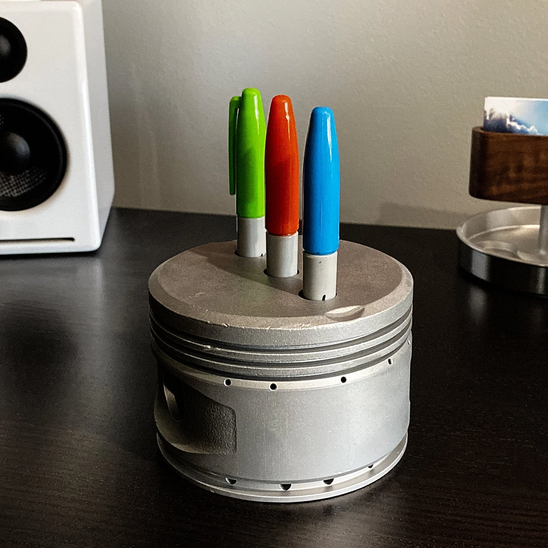 1950's Continental 0-300 Cessna 172 Skyhawk Engine Piston Pencil Pen Marker Holder - Image 11
