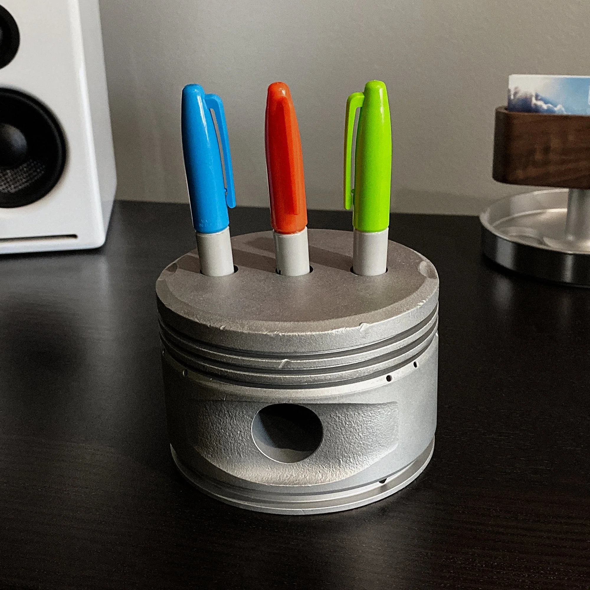 1950's Continental 0-300 Cessna 172 Skyhawk Engine Piston Pencil Pen Marker Holder - Image 12