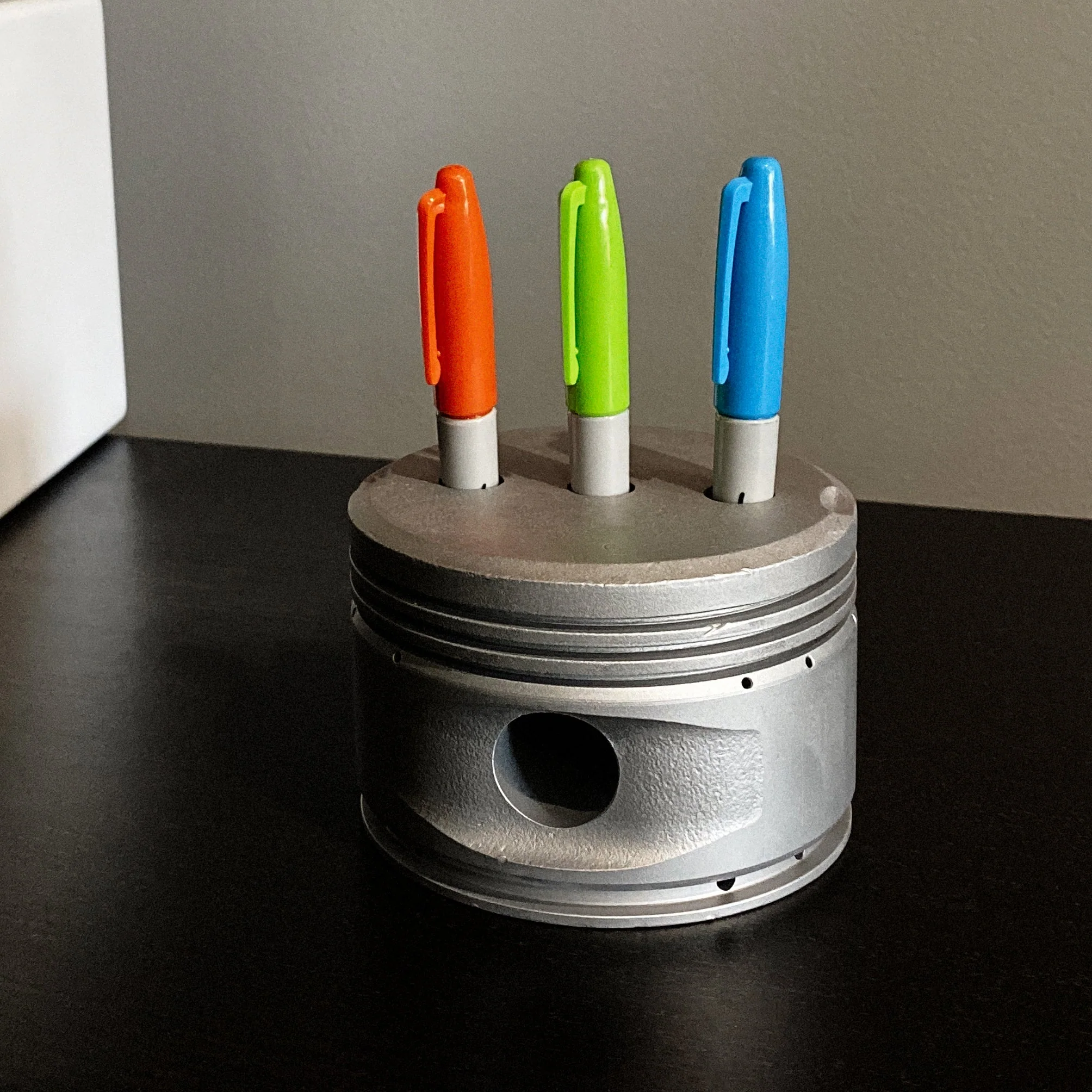 1950's Continental 0-300 Cessna 172 Skyhawk Engine Piston Pencil Pen Marker Holder - Image 3