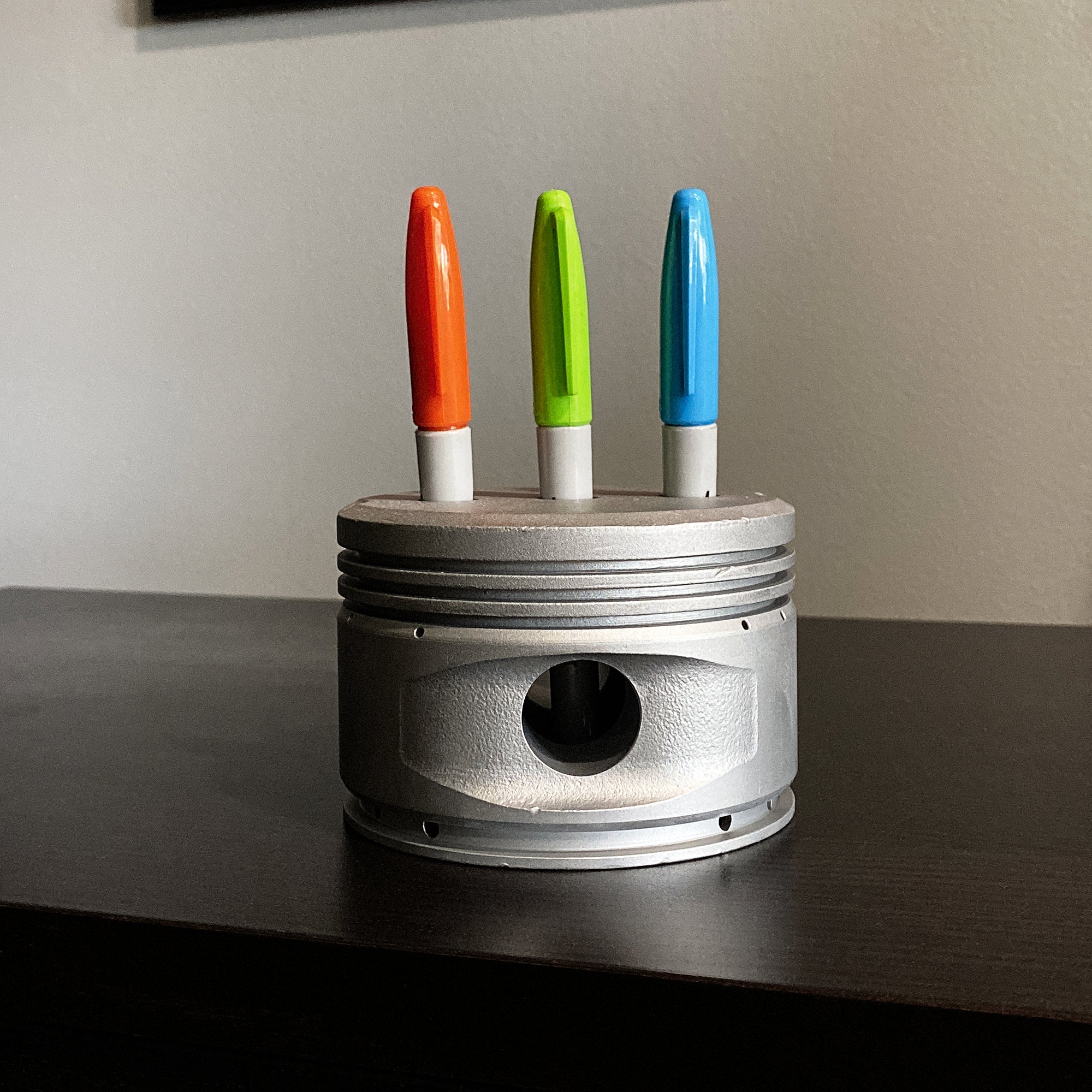 1950's Continental 0-300 Cessna 172 Skyhawk Engine Piston Pencil Pen Marker Holder - Image 5