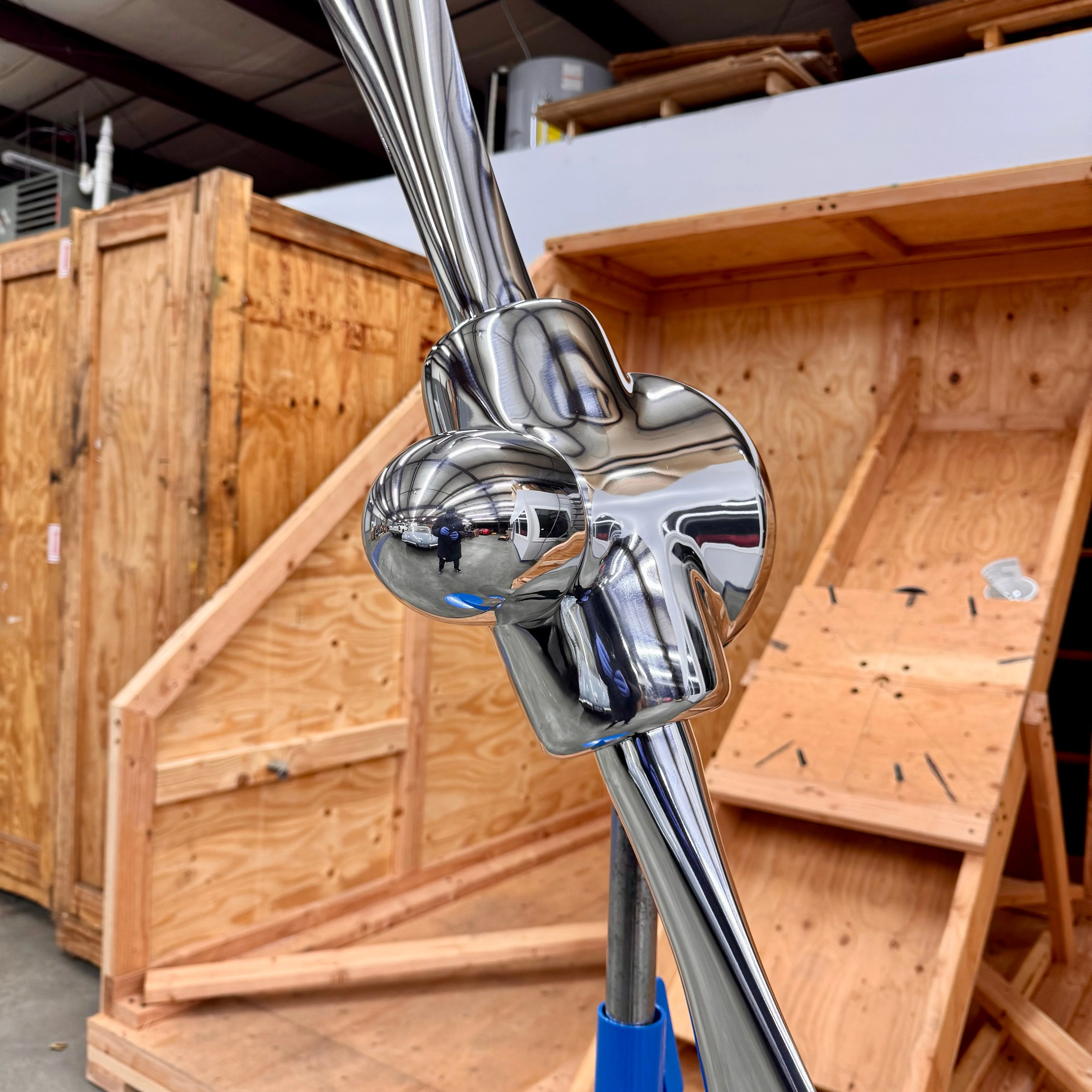 1950's Space Age 83" Experimental 2-Bladed Polished Helicopter Rotor Airplane Propeller - Image 15