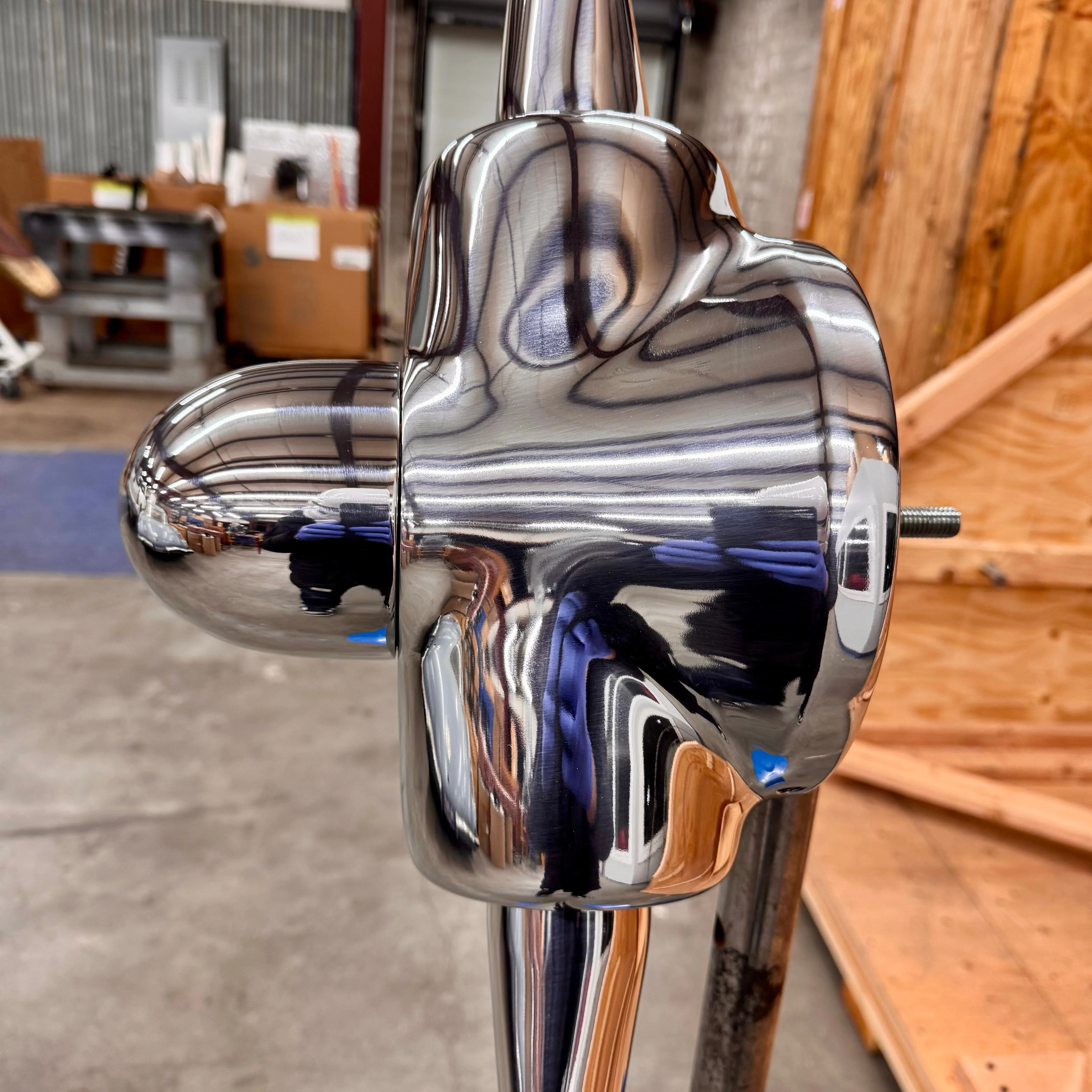 1950's Space Age 83" Experimental 2-Bladed Polished Helicopter Rotor Airplane Propeller - Image 16