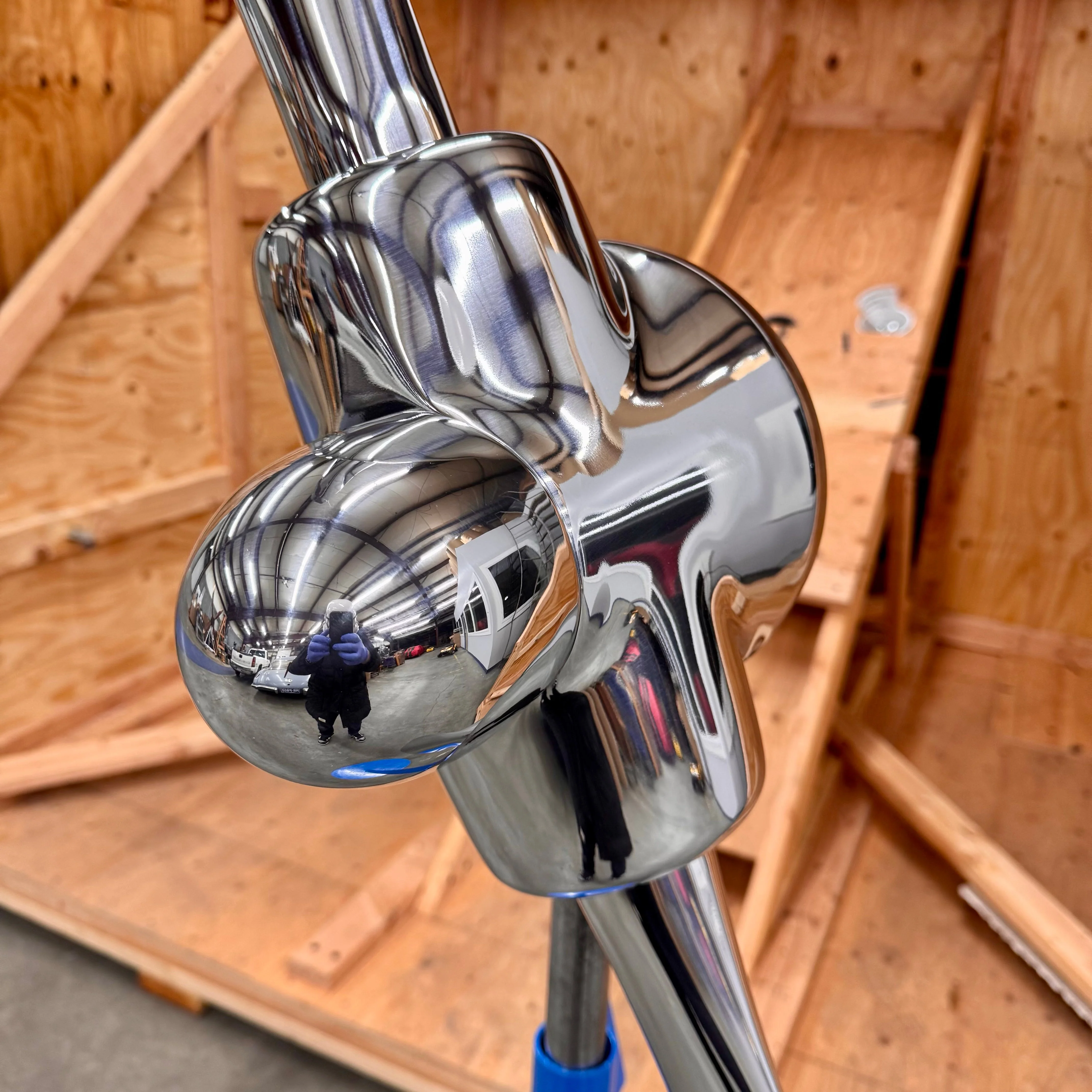 1950's Space Age 83" Experimental 2-Bladed Polished Helicopter Rotor Airplane Propeller - Image 17