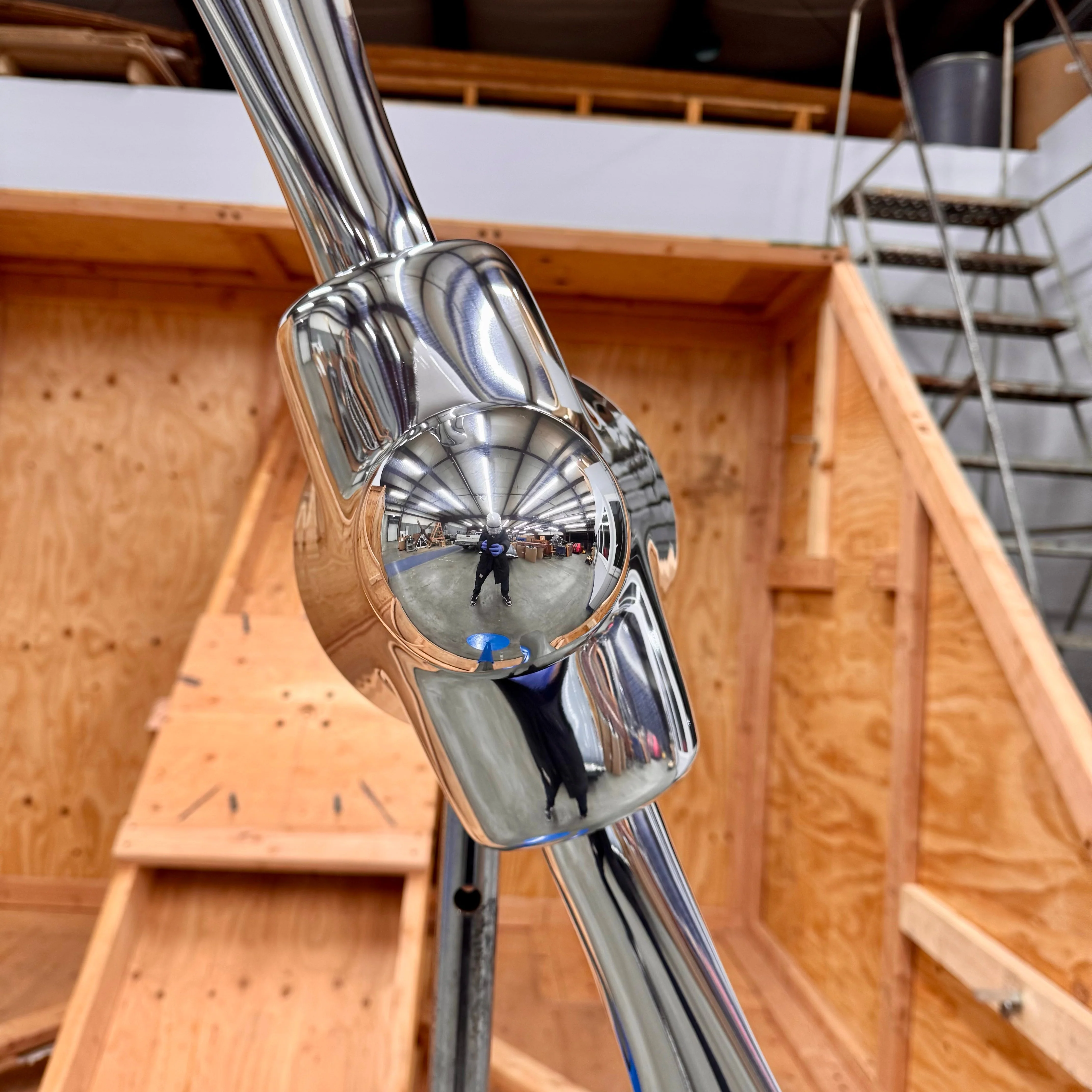 1950's Space Age 83" Experimental 2-Bladed Polished Helicopter Rotor Airplane Propeller - Image 19