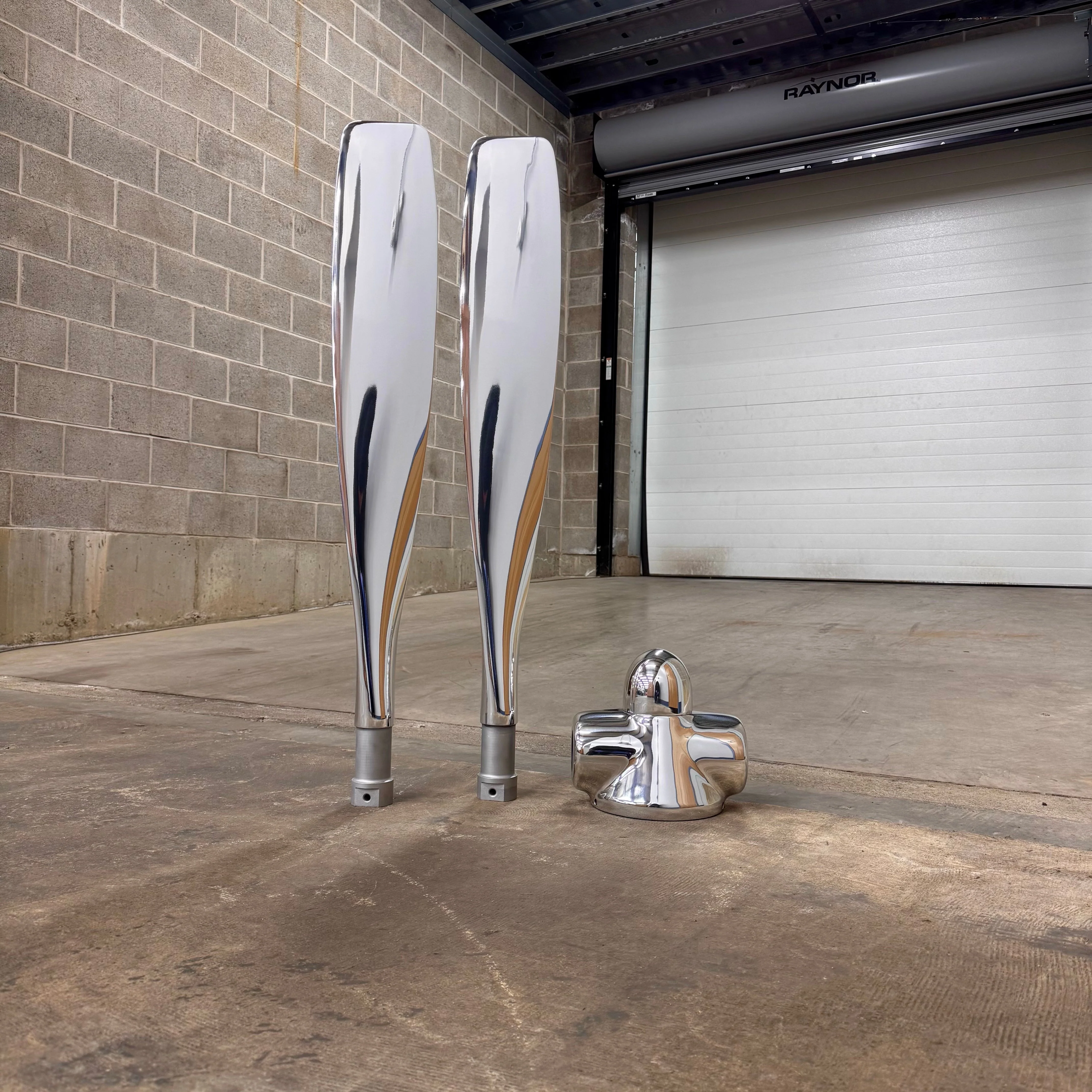 1950's Space Age 83" Experimental 2-Bladed Polished Helicopter Rotor Airplane Propeller - Image 2