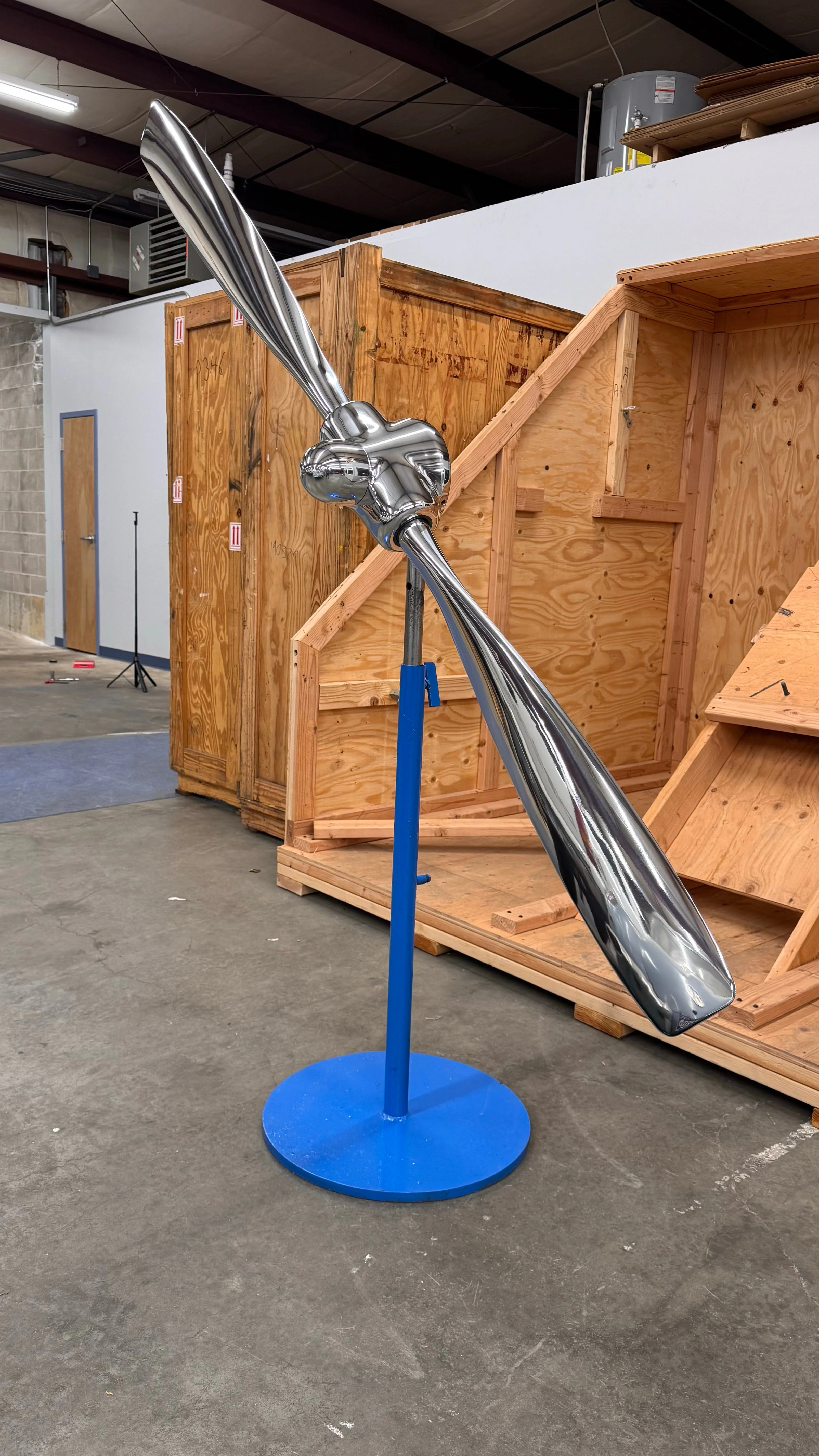 1950's Space Age 83" Experimental 2-Bladed Polished Helicopter Rotor Airplane Propeller - Image 25