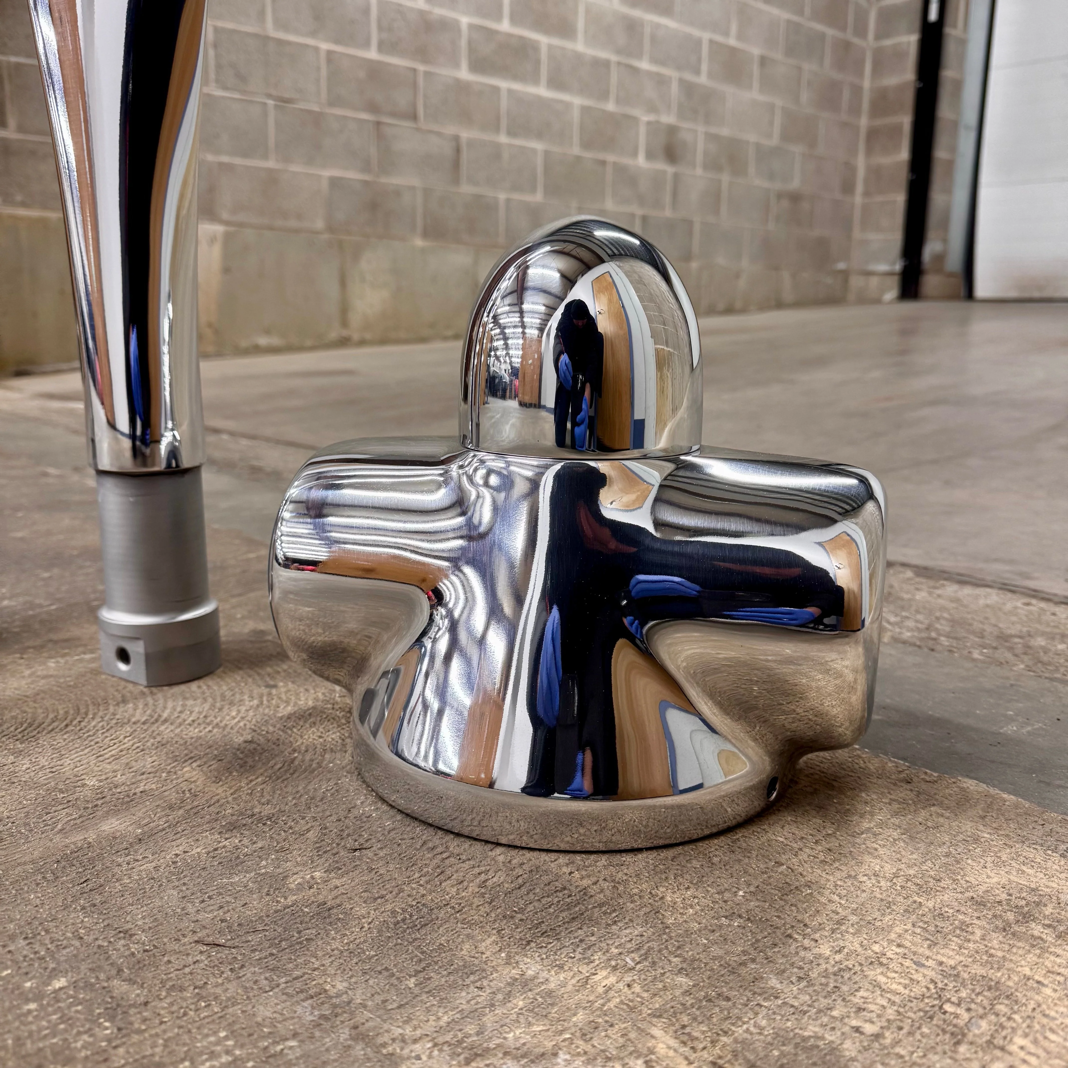 1950's Space Age 83" Experimental 2-Bladed Polished Helicopter Rotor Airplane Propeller - Image 3
