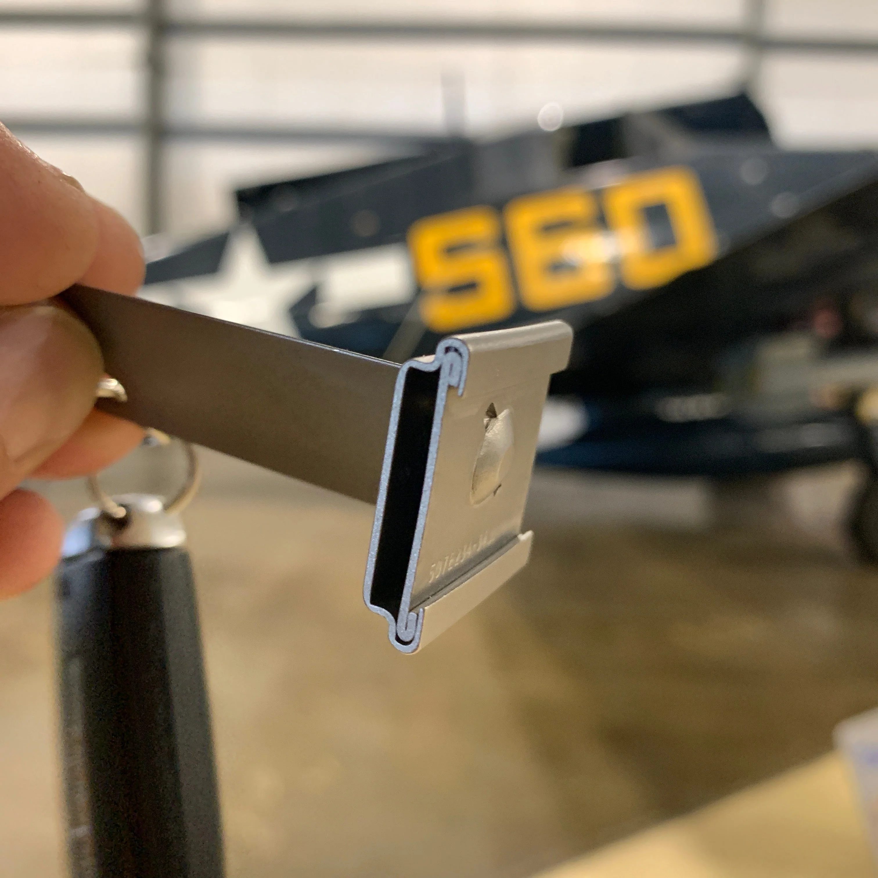 1950's USAF Air Force Sabre F-86F General Electric J47 Turbojet Stator Vane Blade Keychain - Image 6