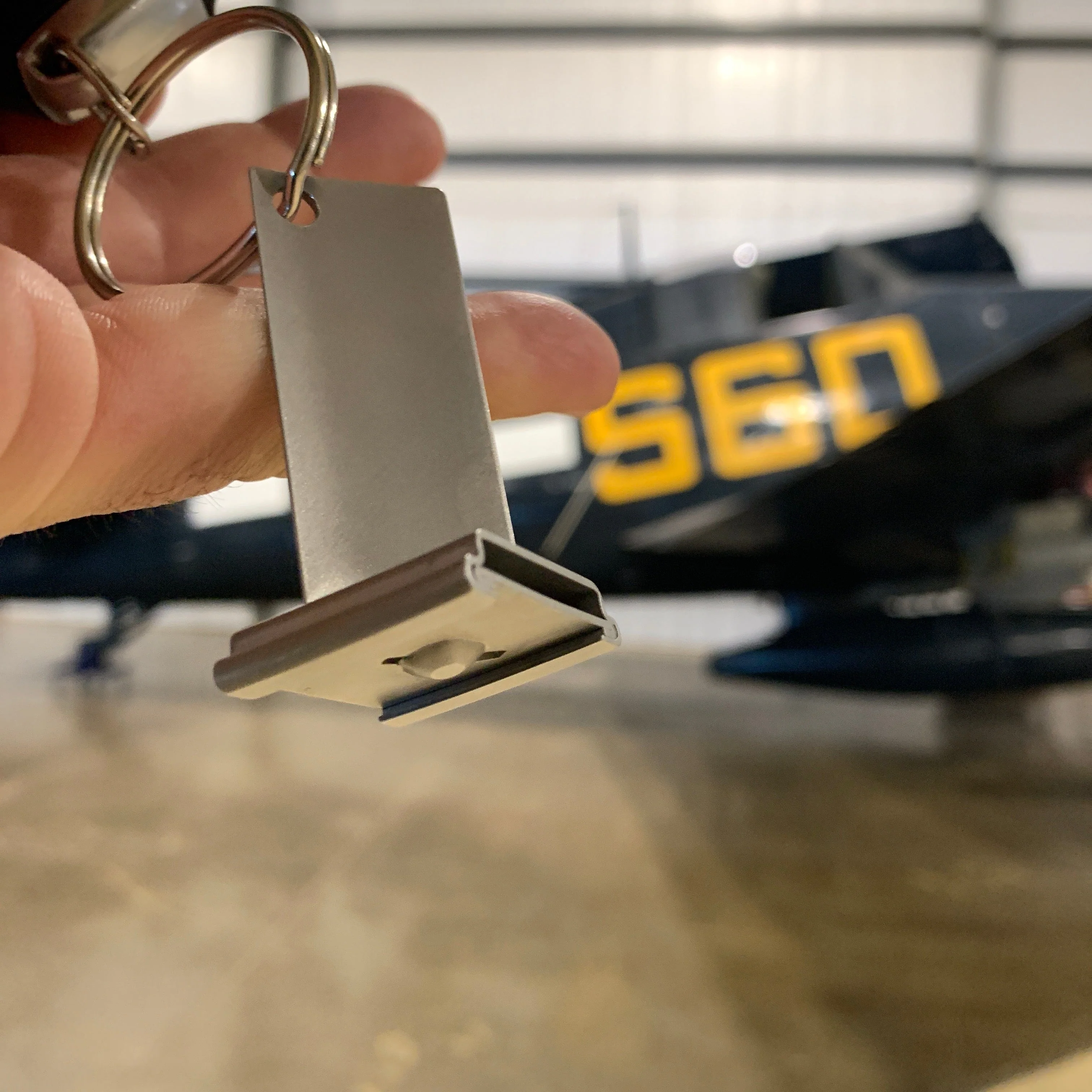 1950's USAF Air Force Sabre F-86F General Electric J47 Turbojet Stator Vane Blade Keychain - Image 8