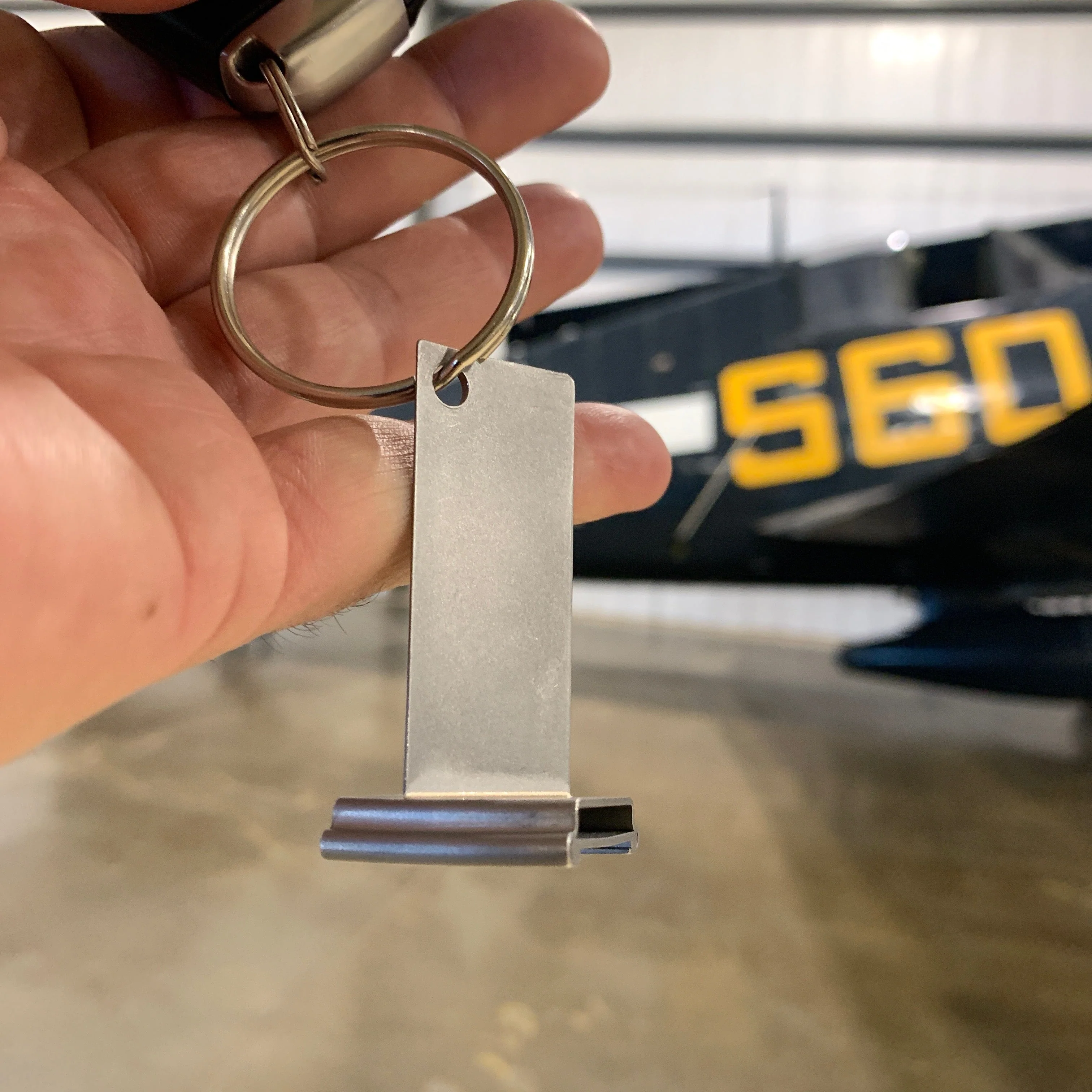 1950's USAF Air Force Sabre F-86F General Electric J47 Turbojet Stator Vane Blade Keychain - Image 9