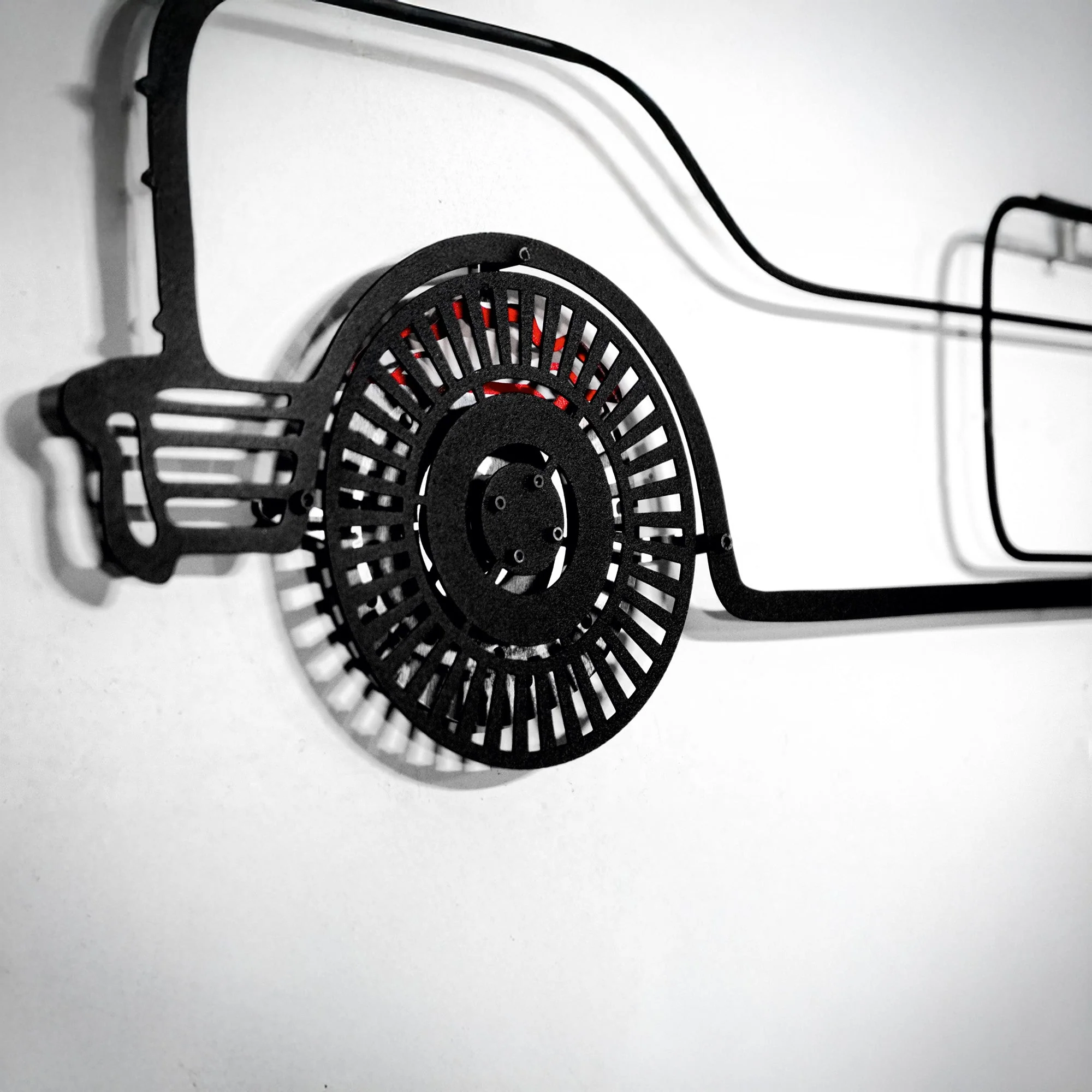 1957 Ford Thunderbird Wall Art – Classic Convertible Steel Silhouette-KAFMEKA027 - Image 4