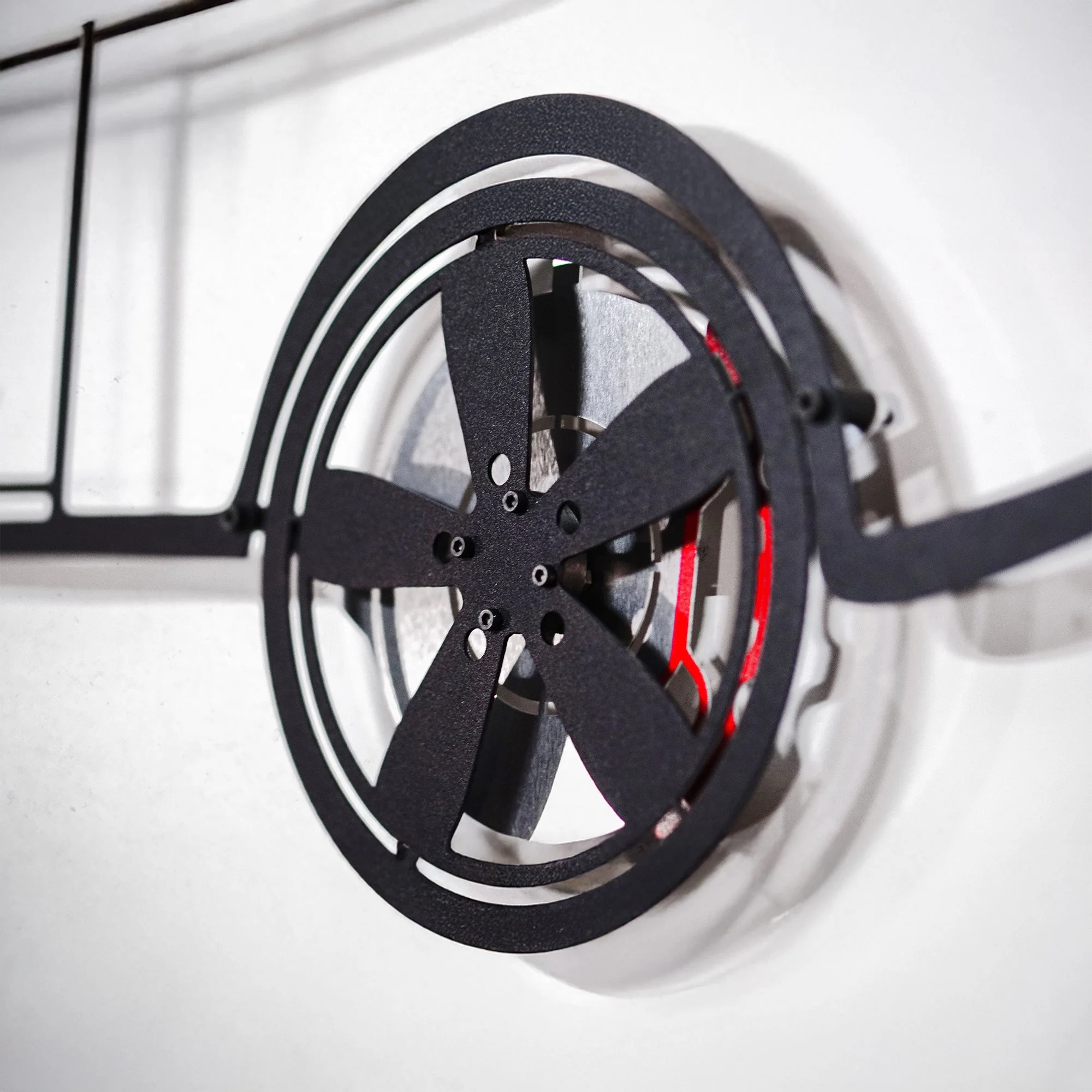 1969 Chevrolet Camaro Wall Art – Classic Steel Silhouette with Spinning Wheels-KAFMEKA021 - Image 4