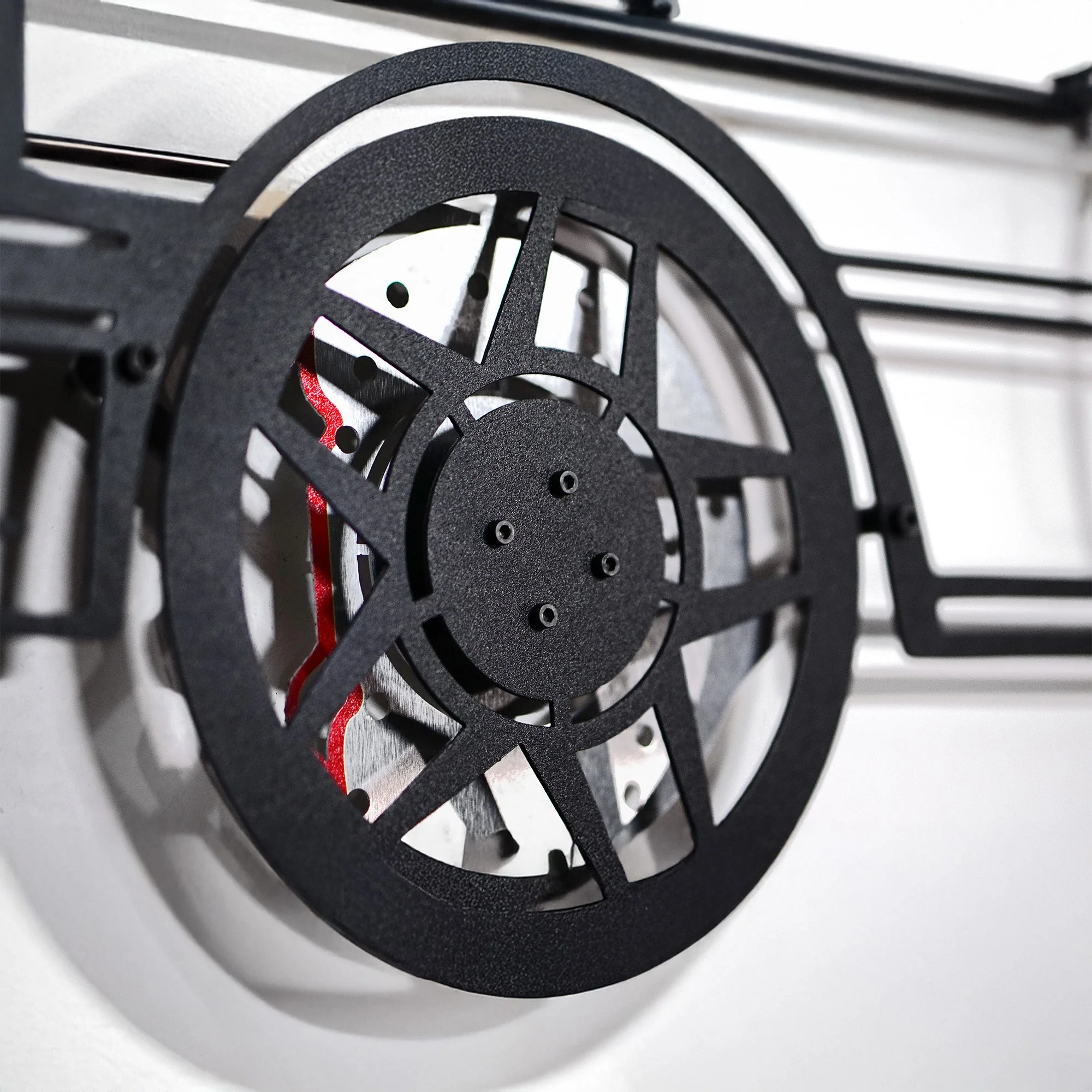 1985 Ferrari 400i Wall Art – Classic Steel Silhouette with Spinning Wheels-KAFMEKA024 - Image 8
