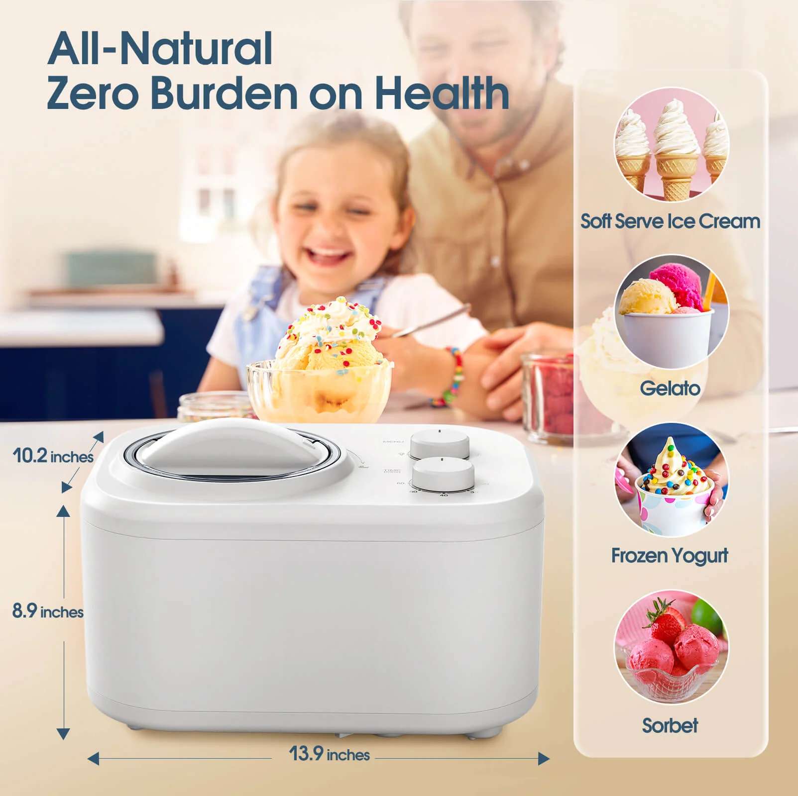 1L Ice Cream Maker with Compressor IC3910 - Image 8