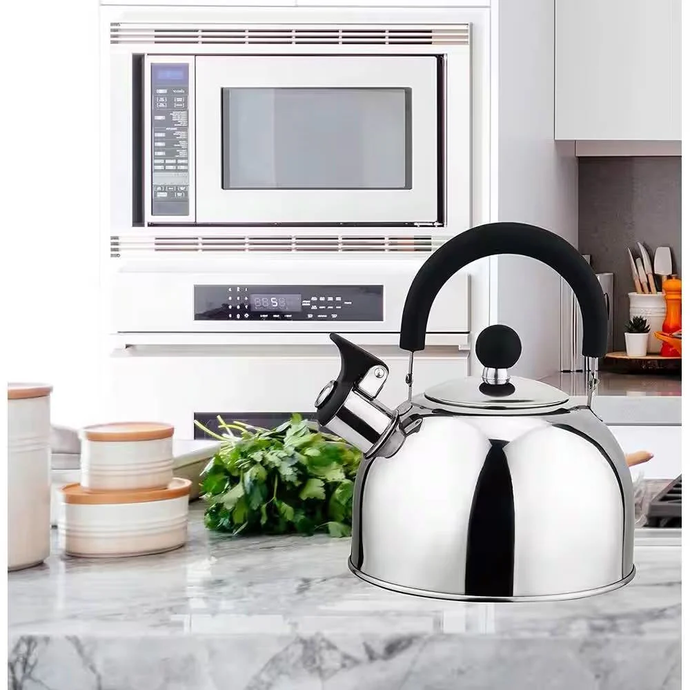 2.5 Quart Stainless Steel Whistling Teapot Kettle with Stay Cool Handle - Image 2