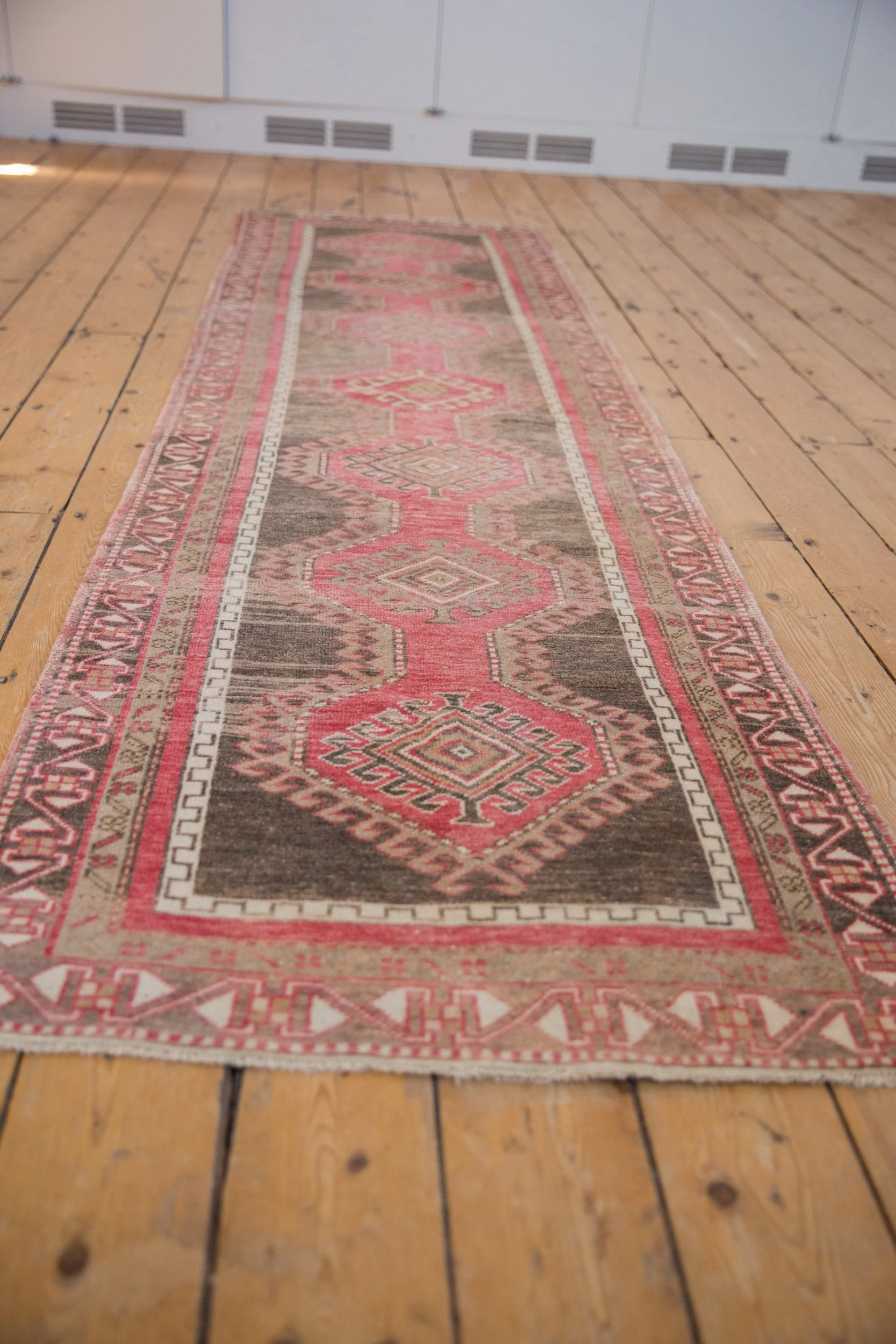 2.5x10 Vintage Distressed Oushak Rug Runner - Image 5