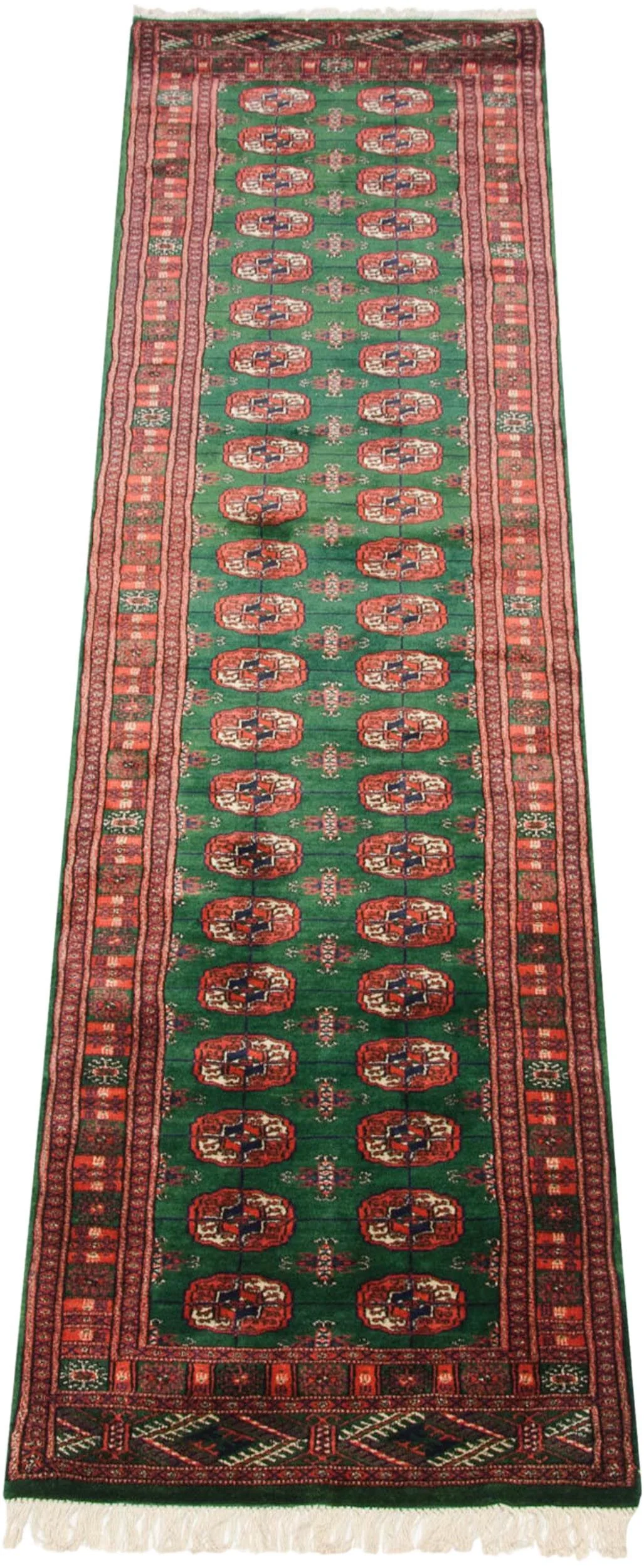 2.5x10 Vintage Fine Bokhara Rug Runner - Image 3