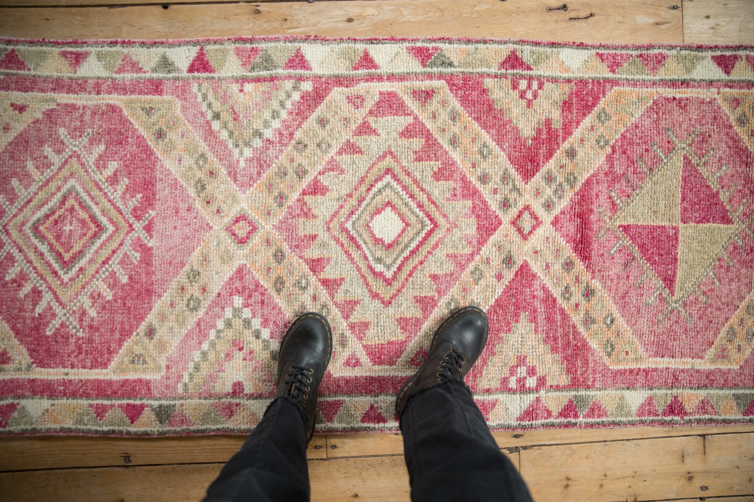 2.5x11.5 Vintage Distressed Kurd Rug Runner - Image 2
