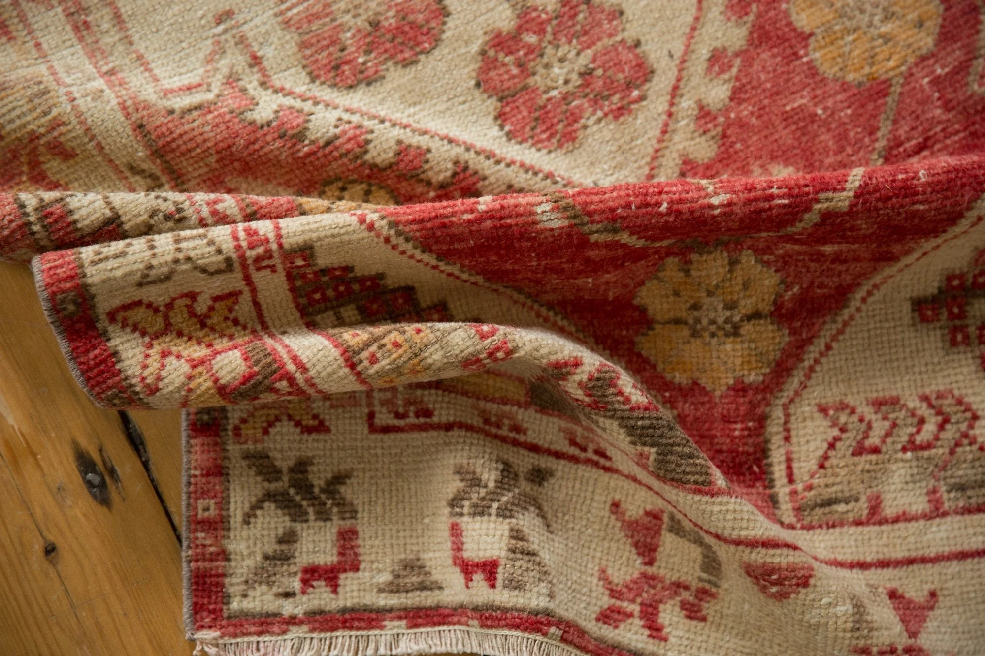 2.5x11 Vintage Distressed Oushak Rug Runner - Image 10