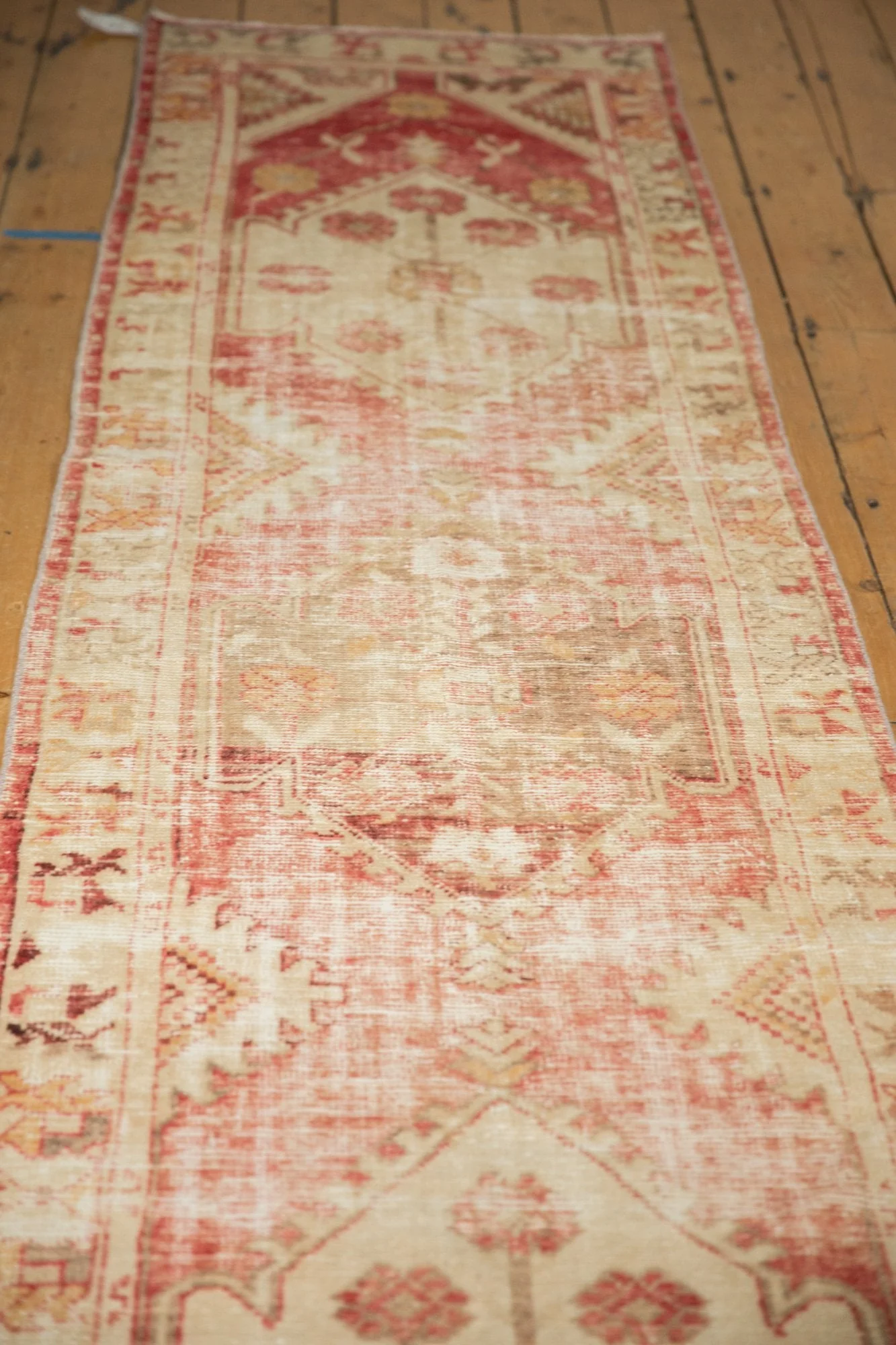 2.5x11 Vintage Distressed Oushak Rug Runner - Image 5