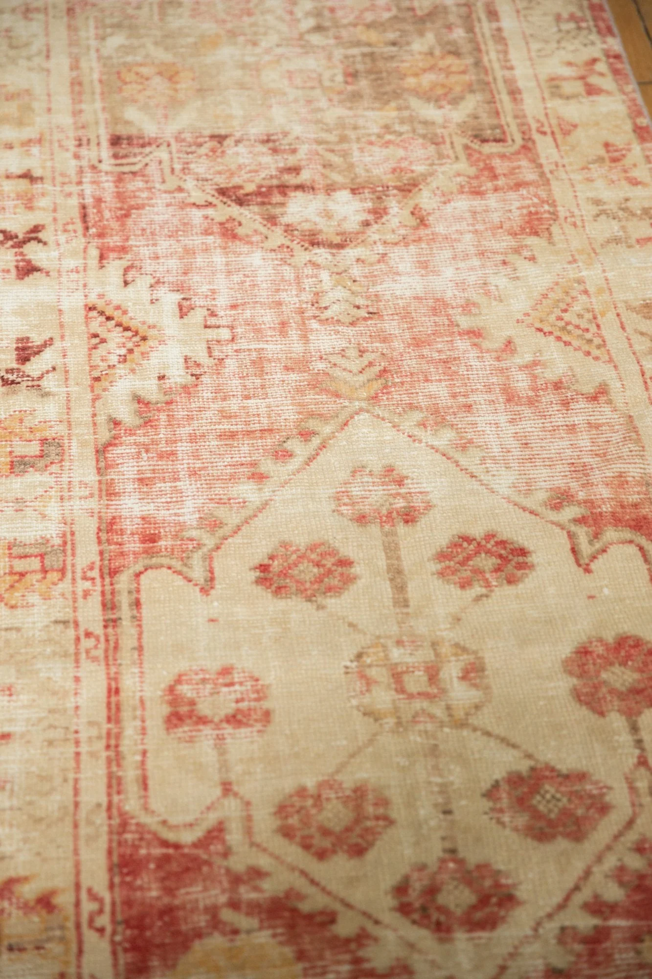 2.5x11 Vintage Distressed Oushak Rug Runner - Image 6