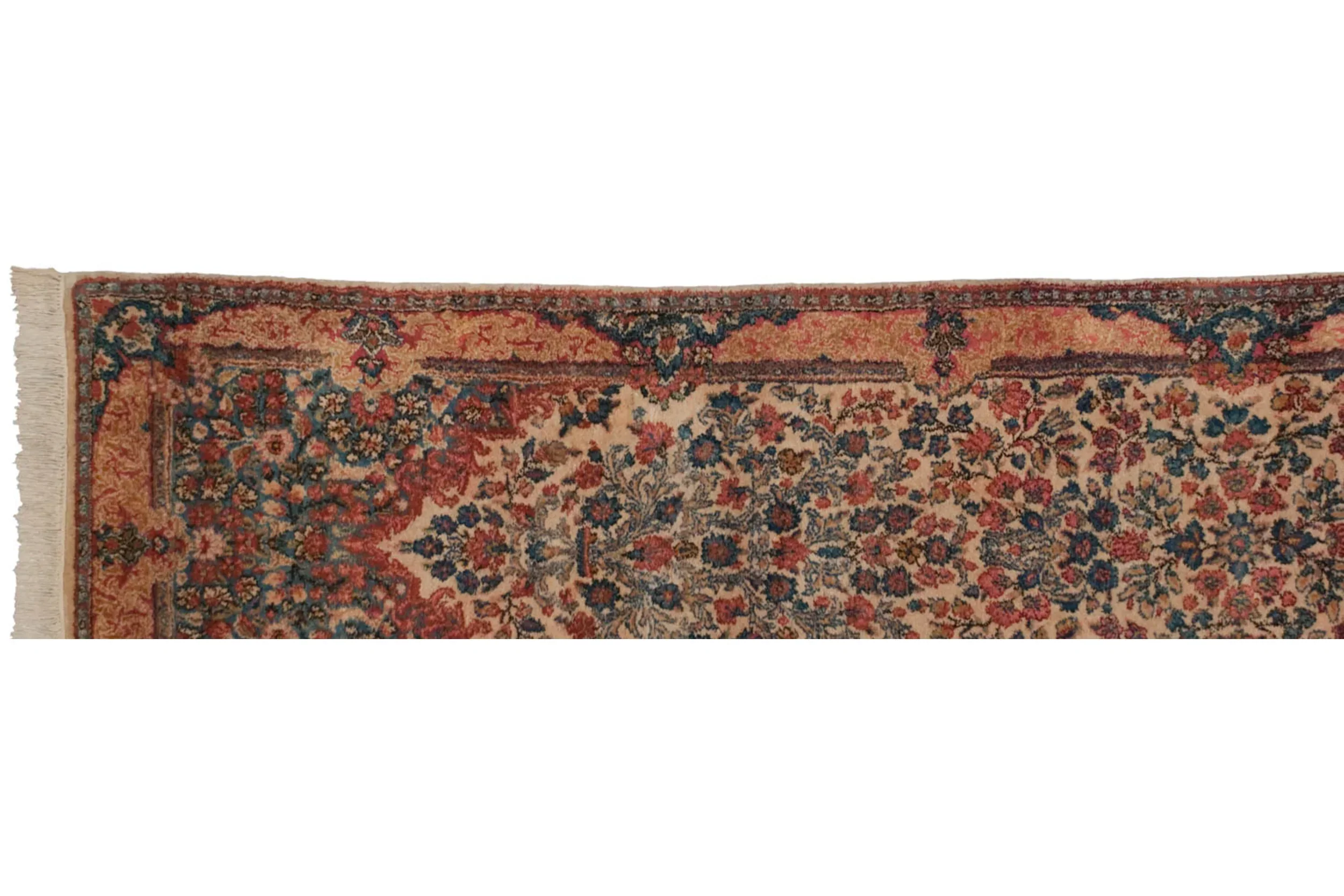 2.5x11 Vintage Kerman Rug Runner - Image 12