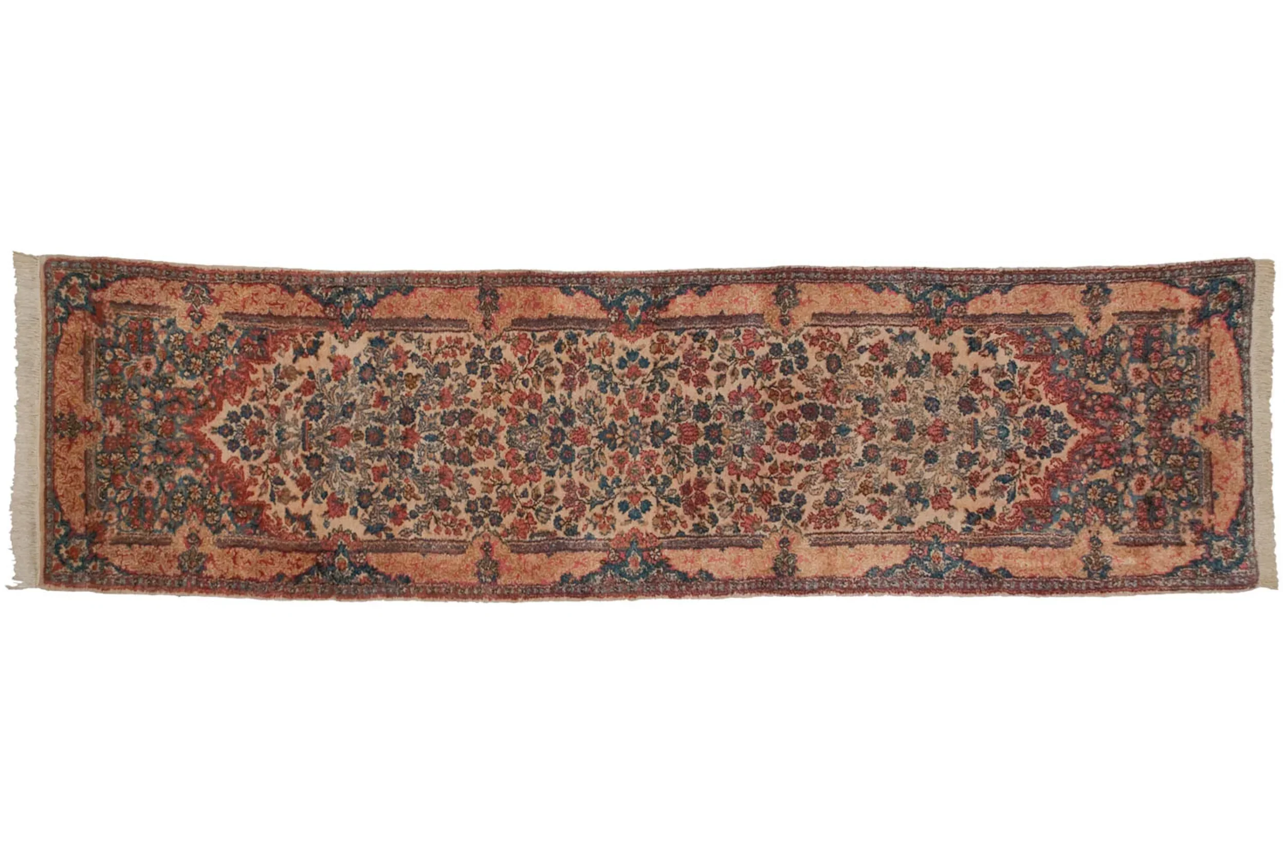 2.5x11 Vintage Kerman Rug Runner - Image 13