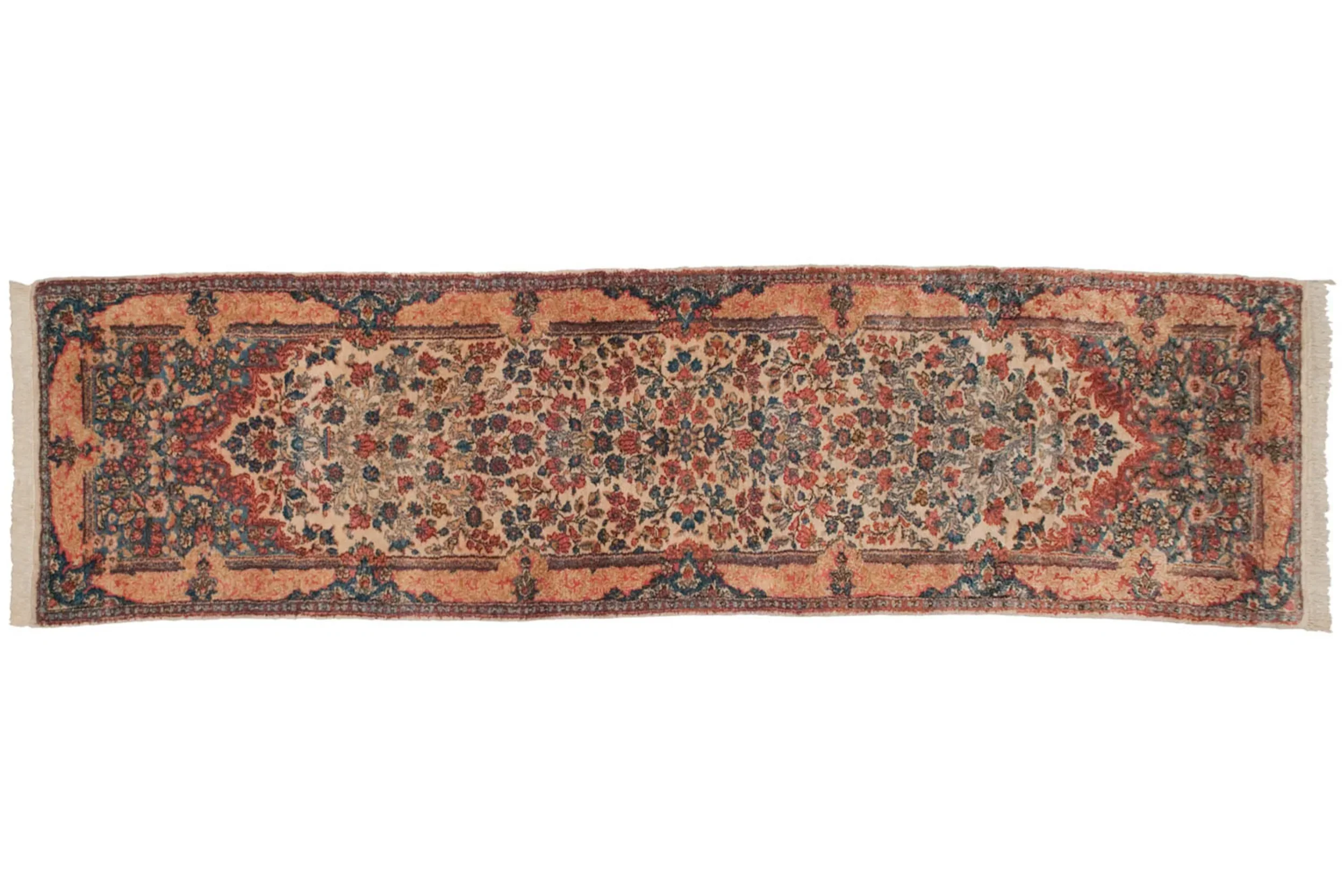 2.5x11 Vintage Kerman Rug Runner - Image 2