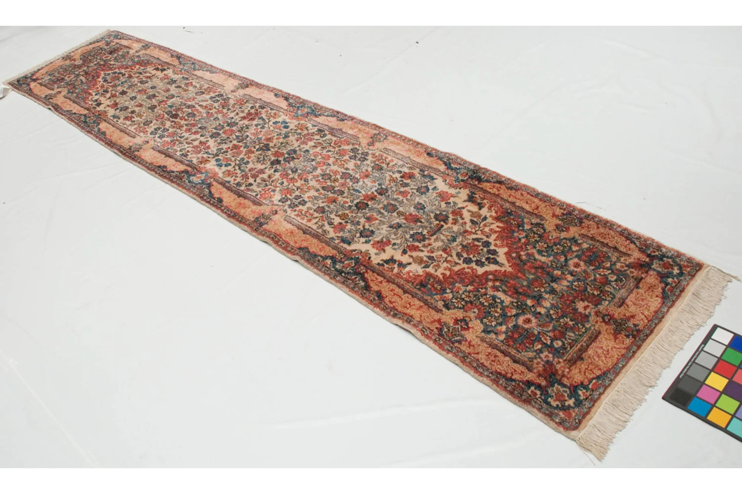 2.5x11 Vintage Kerman Rug Runner - Image 3