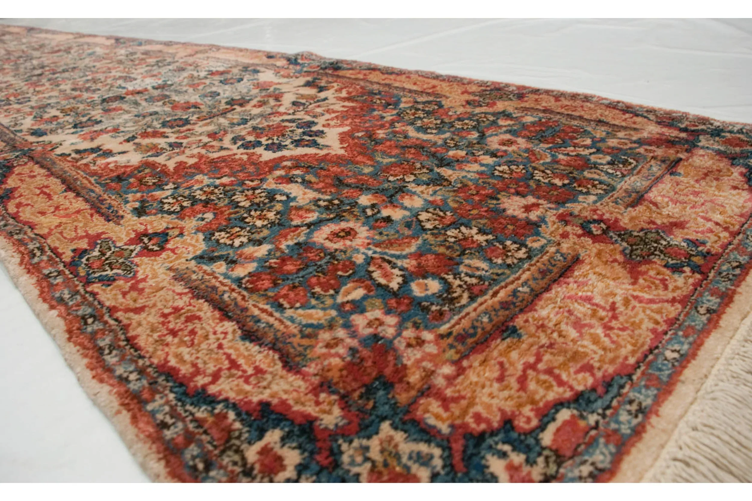 2.5x11 Vintage Kerman Rug Runner - Image 6