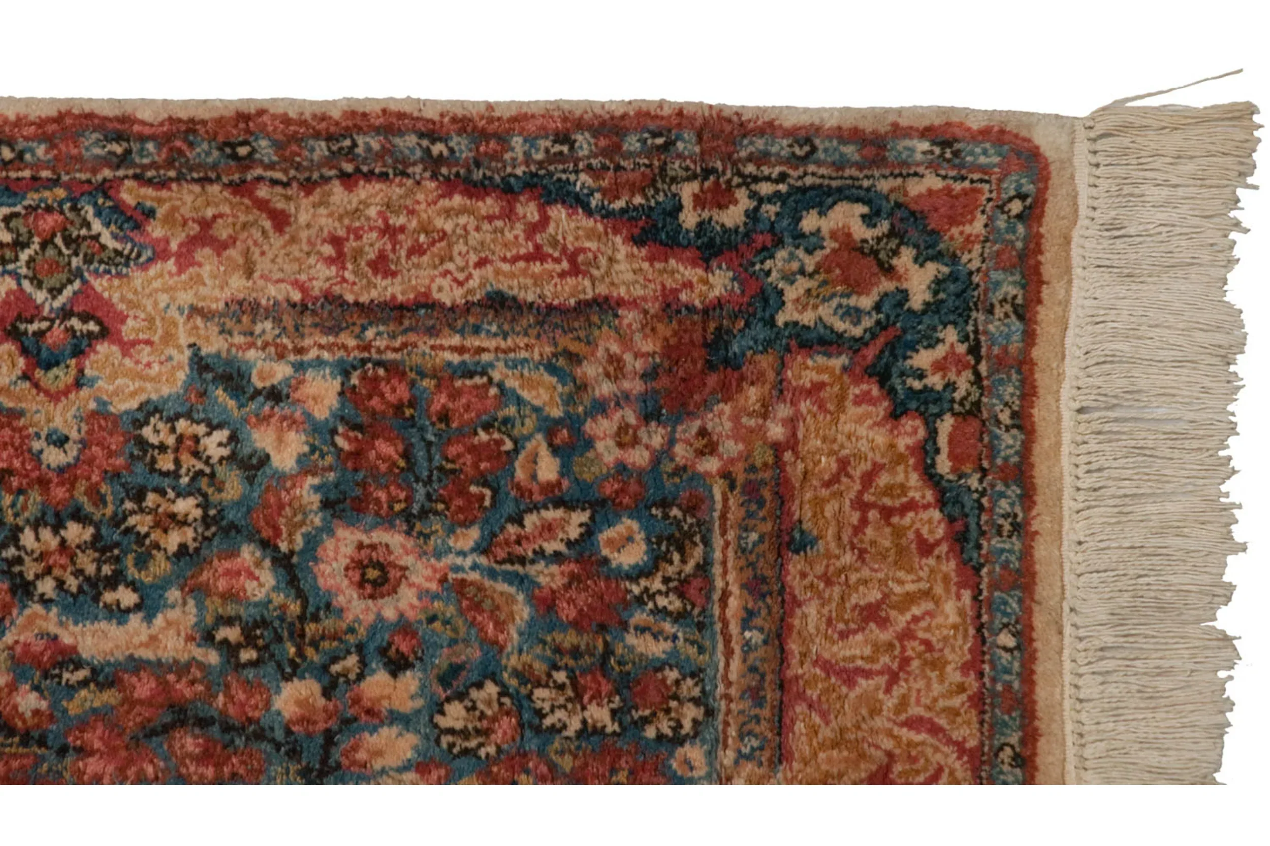 2.5x11 Vintage Kerman Rug Runner - Image 8