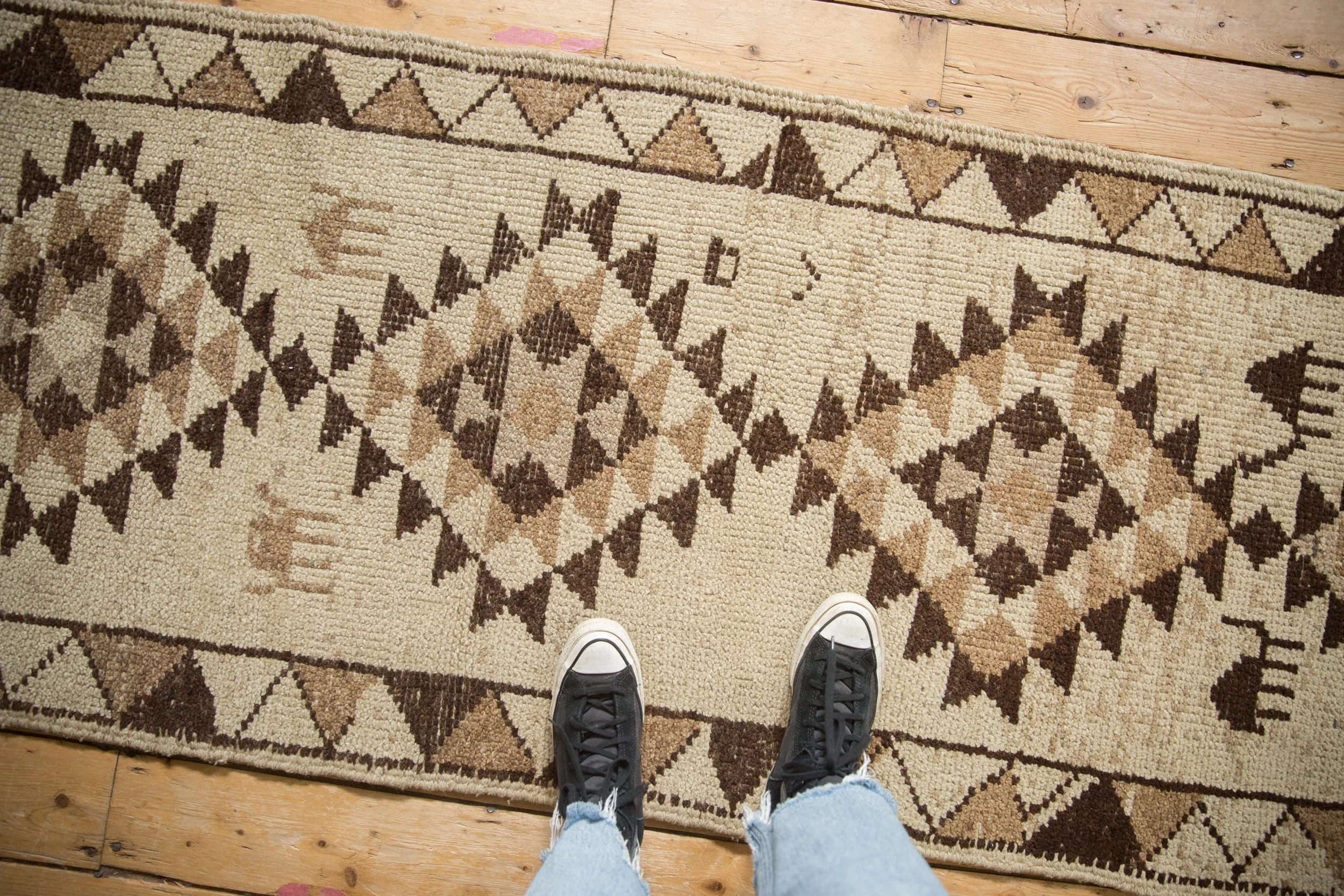 2.5x11 Vintage Kurd Rug Runner - Image 2