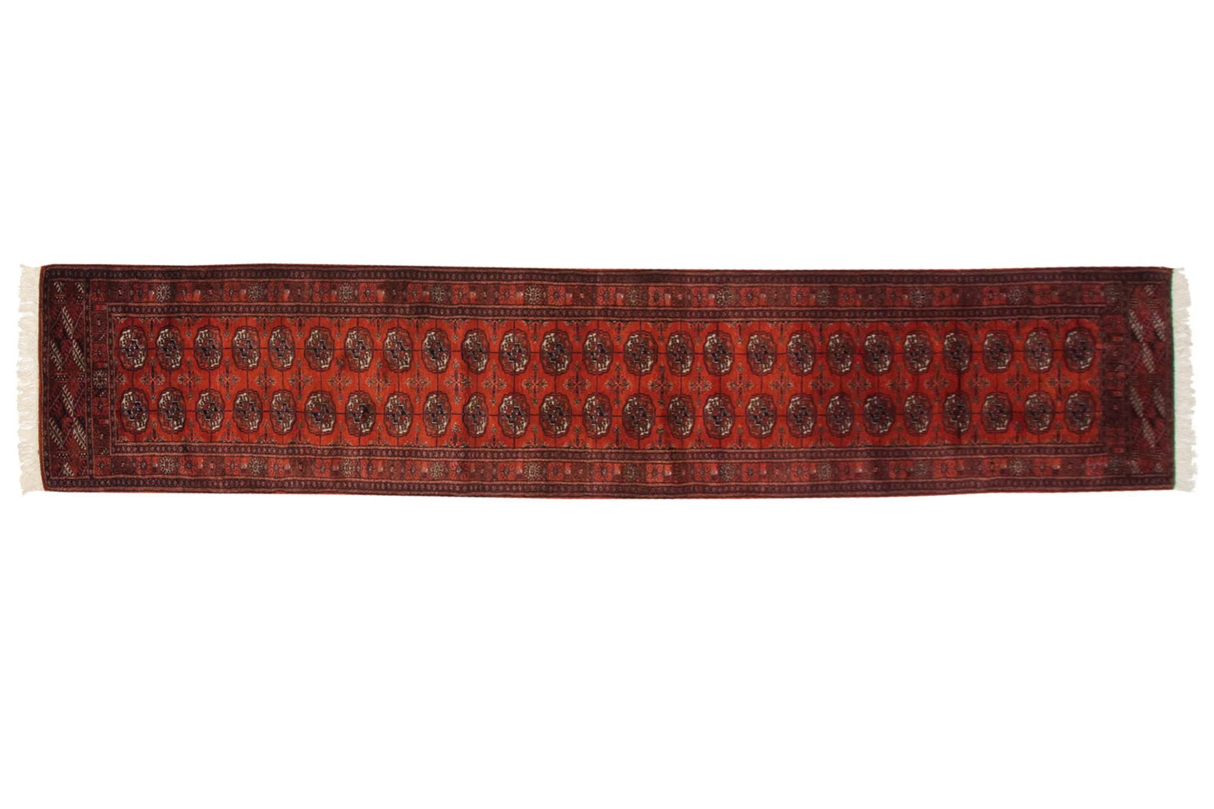 2.5x12.5 Vintage Fine Bokhara Rug Runner - Image 2